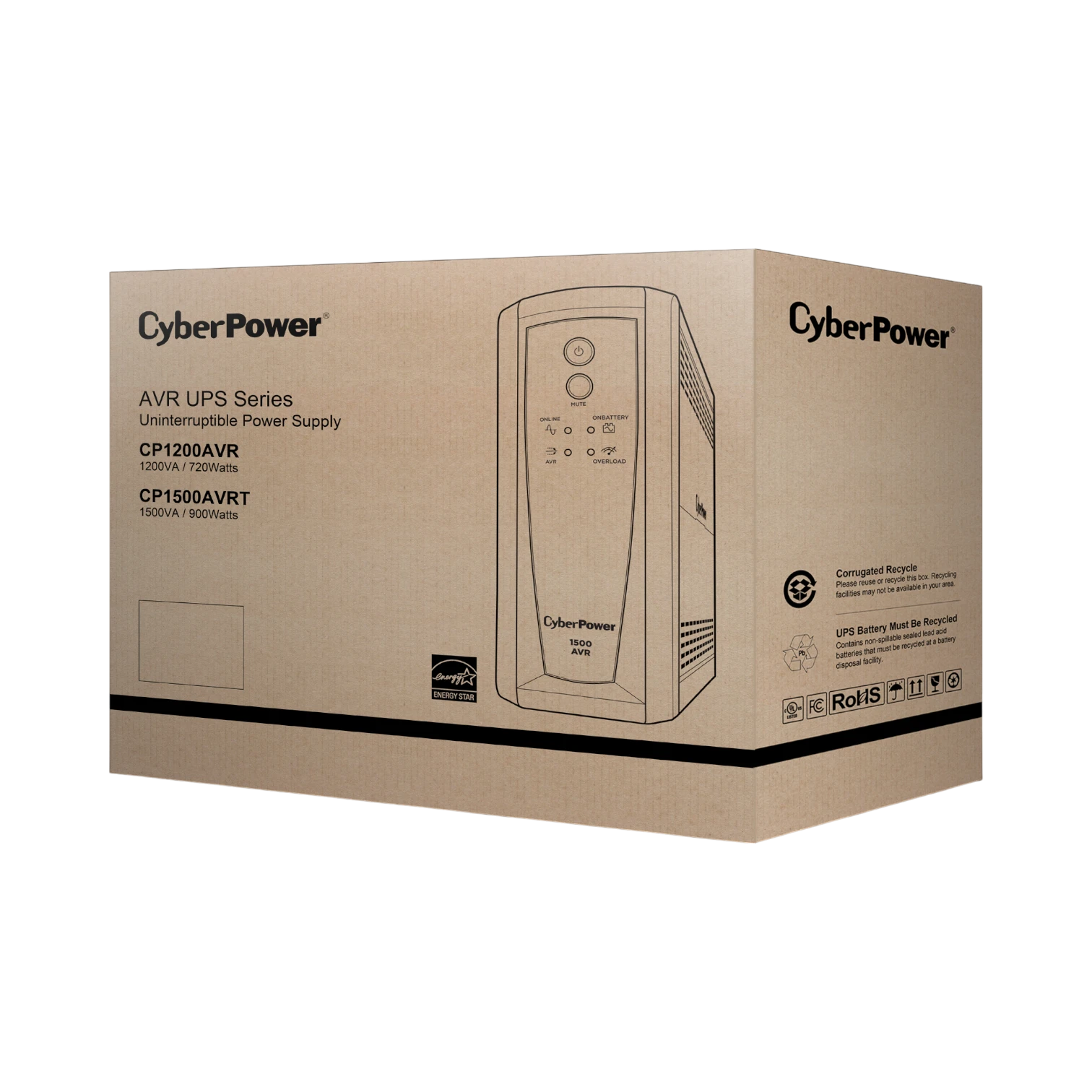 CyberPower CP1500AVRT AVR Mini-Tower UPS (1500VA/900W) — Being Shipped