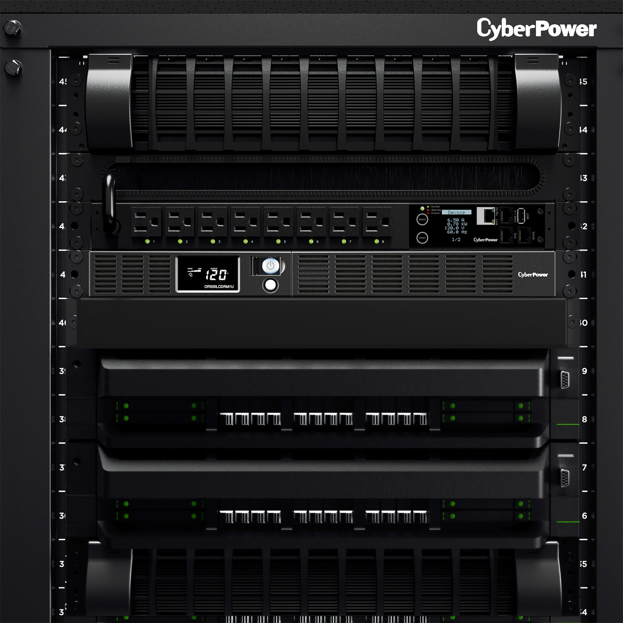 CyberPower OR500LCDRM1U Smart App LCD UPS — Being Shipped