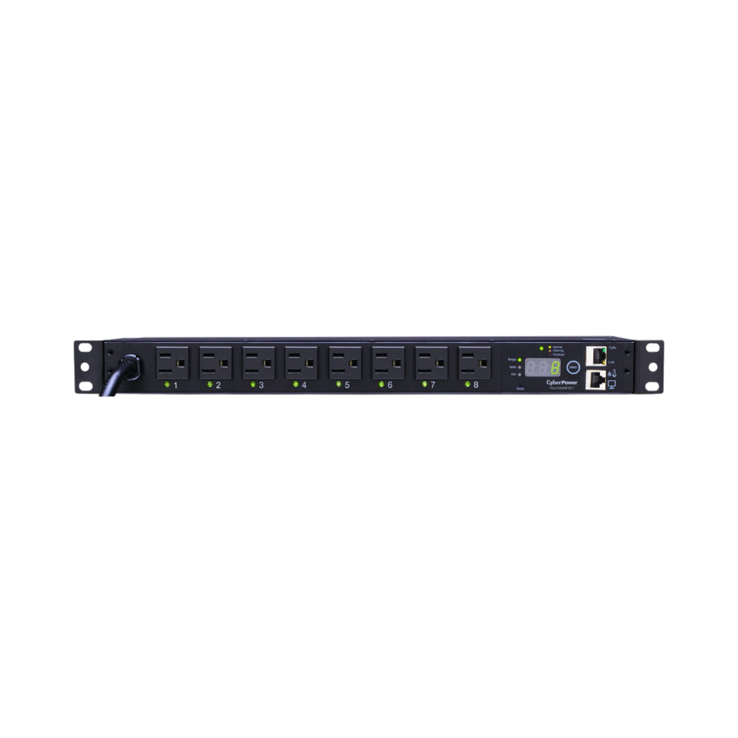 CyberPower 15A 8-Outlet (8 Front) 1U Rackmount Switched PDU — Being Shipped