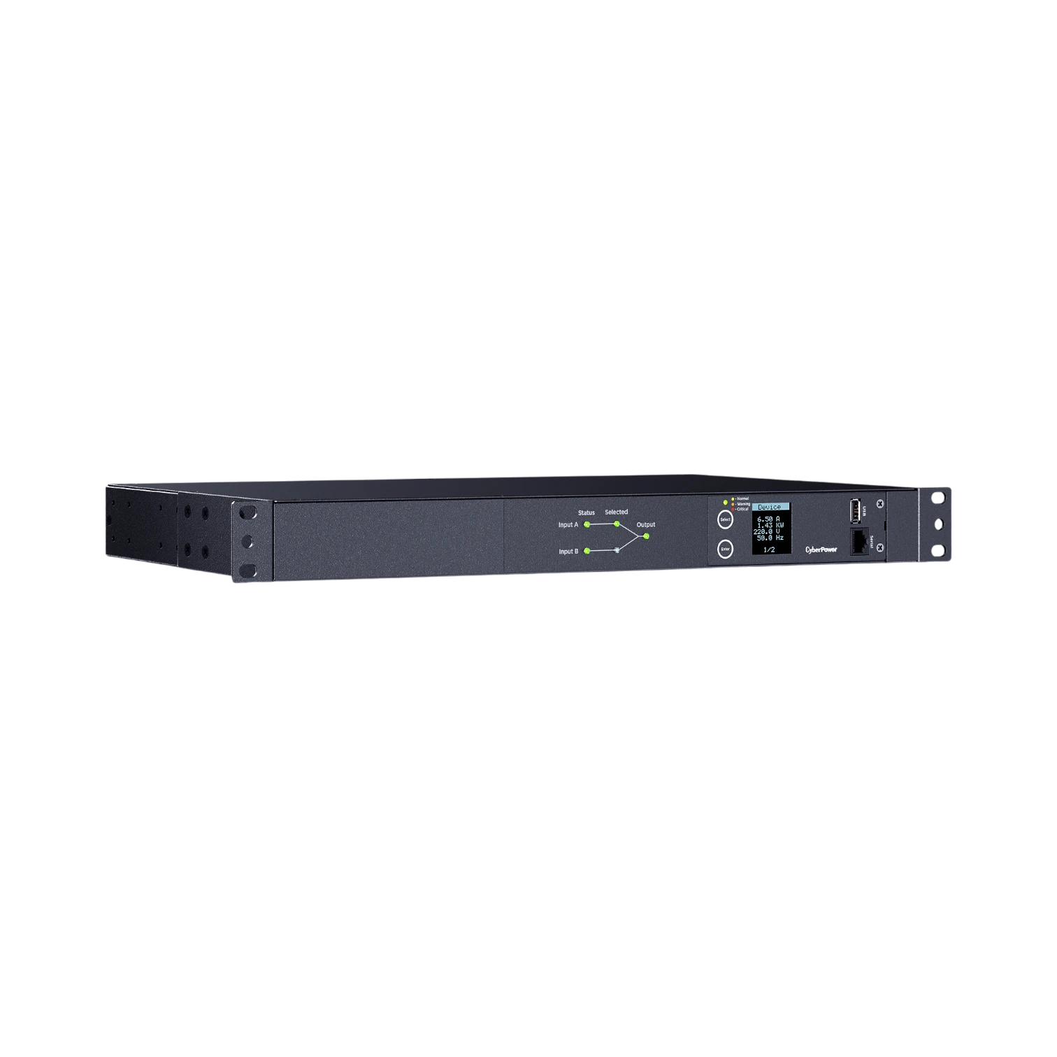 CyberPower PDU24004 Metered ATS PDU (15A, 200 to 240 VAC) — Being Shipped