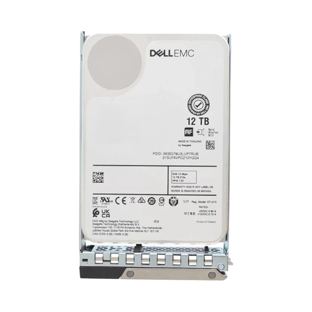 Dell 400-BEKN 3.5" SAS 12Gbps 7.200RPM NL 512e 256MB 12TB Hot Plug HDD — Being Shipped