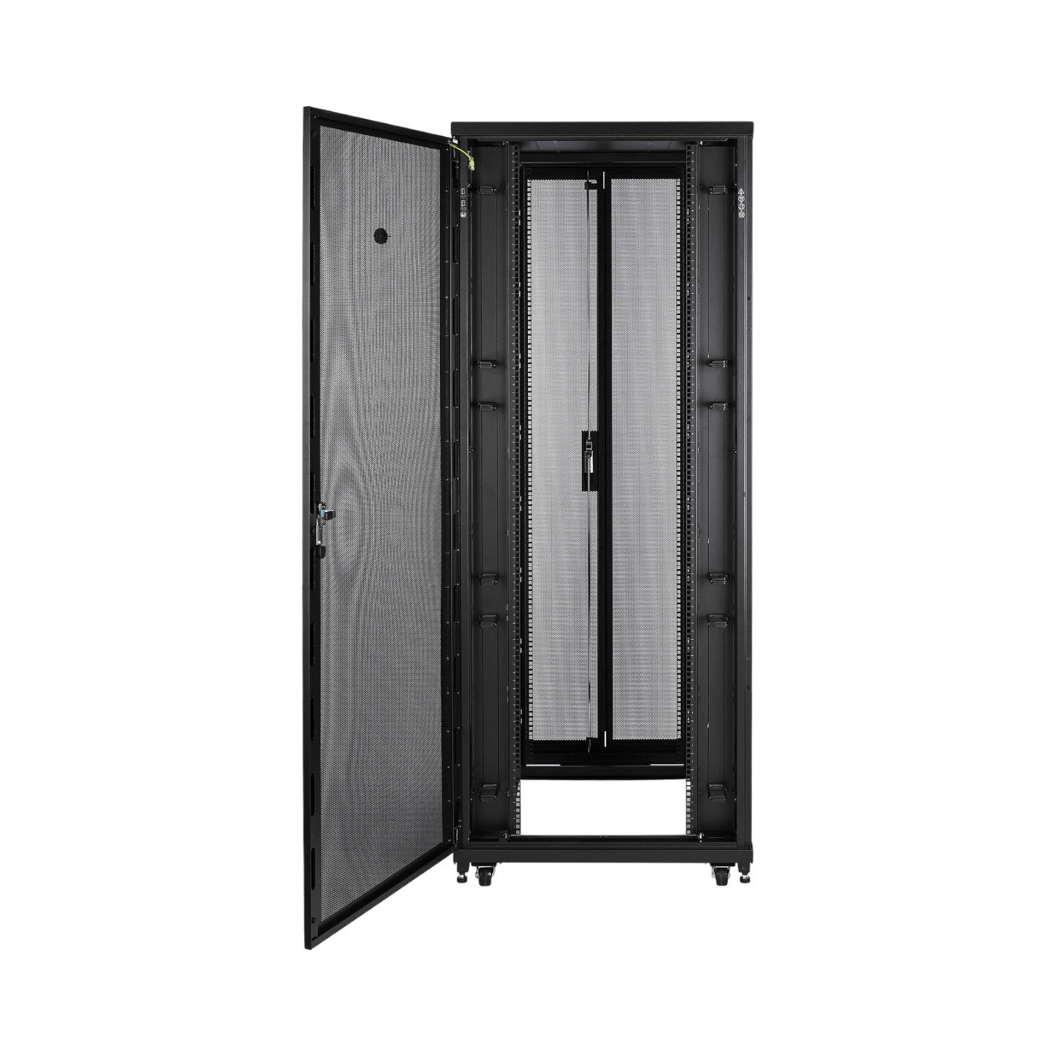 APC NetShelter SV, Server Rack Enclosure, 42U, Black, 2057H x 800W x 1060D mm with Roof, Castors, Feet, 4 Brackets, Bottom and Side Panels — Being Shipped