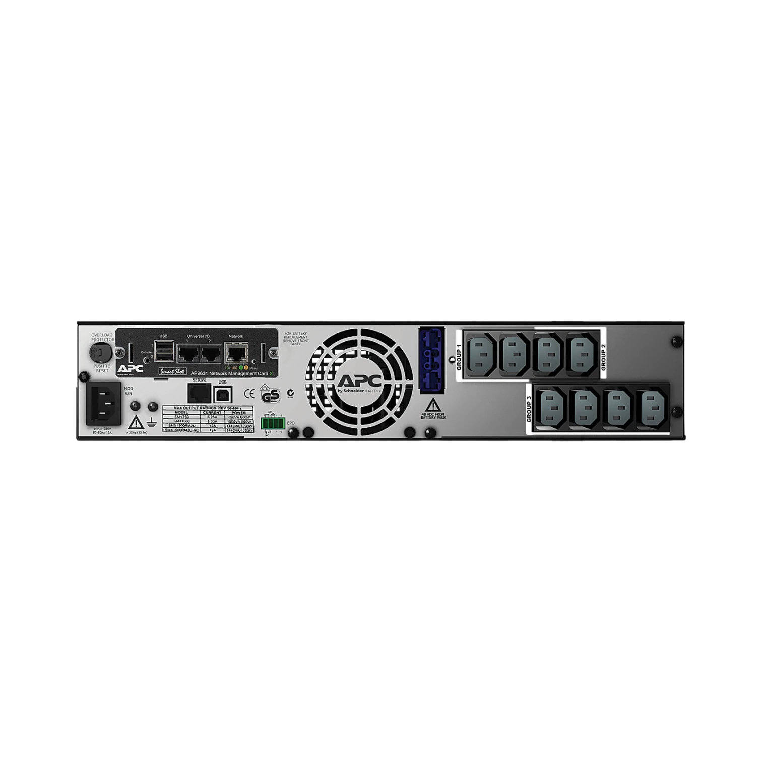 APC Smart-UPS X, Line Interactive, 1500VA, Rack/tower convertible 2U, 230V, 8x C13 IEC, NMC, Extended runtime — Being Shipped