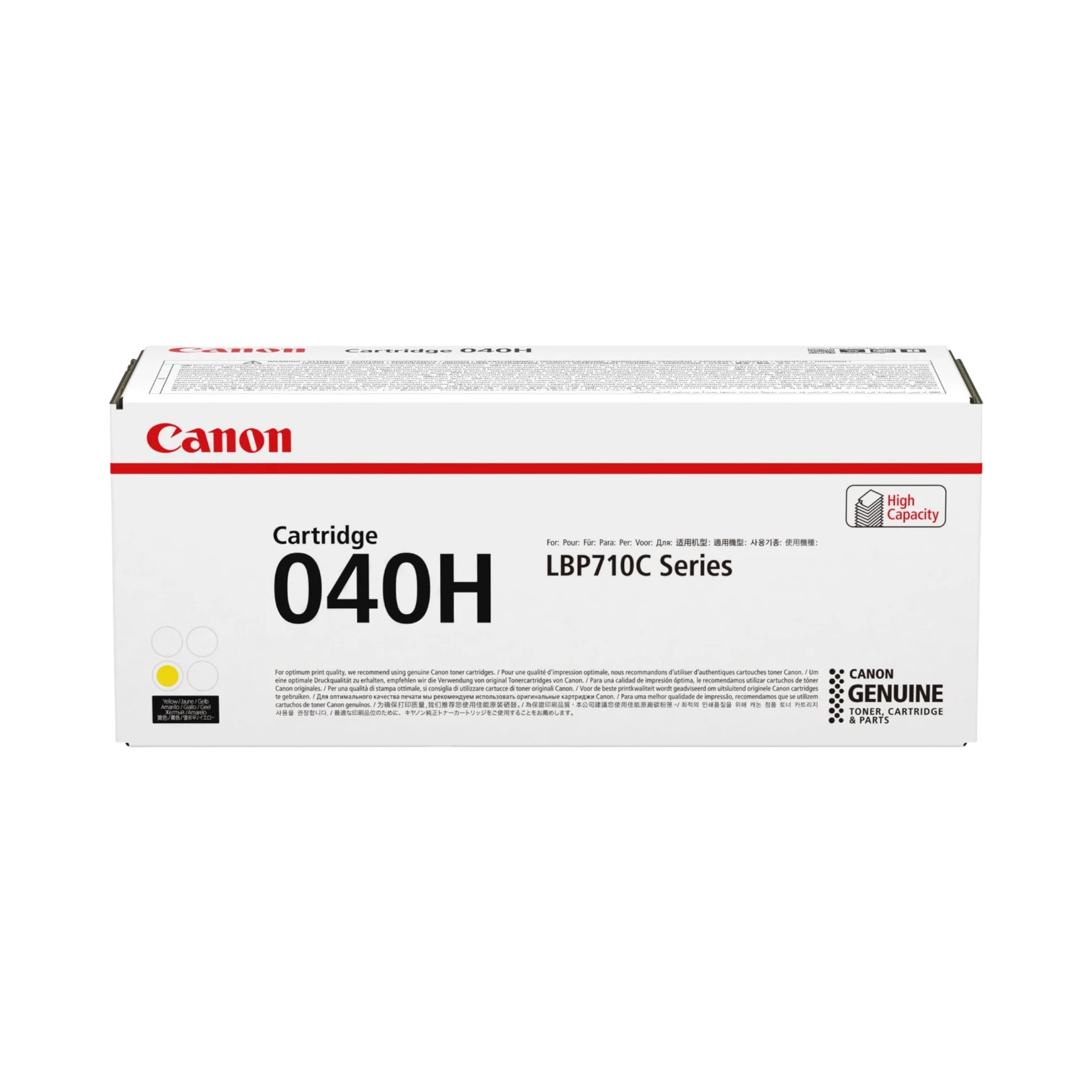 Canon 040 H - High Capacity Yellow Toner Cartridge — Being Shipped