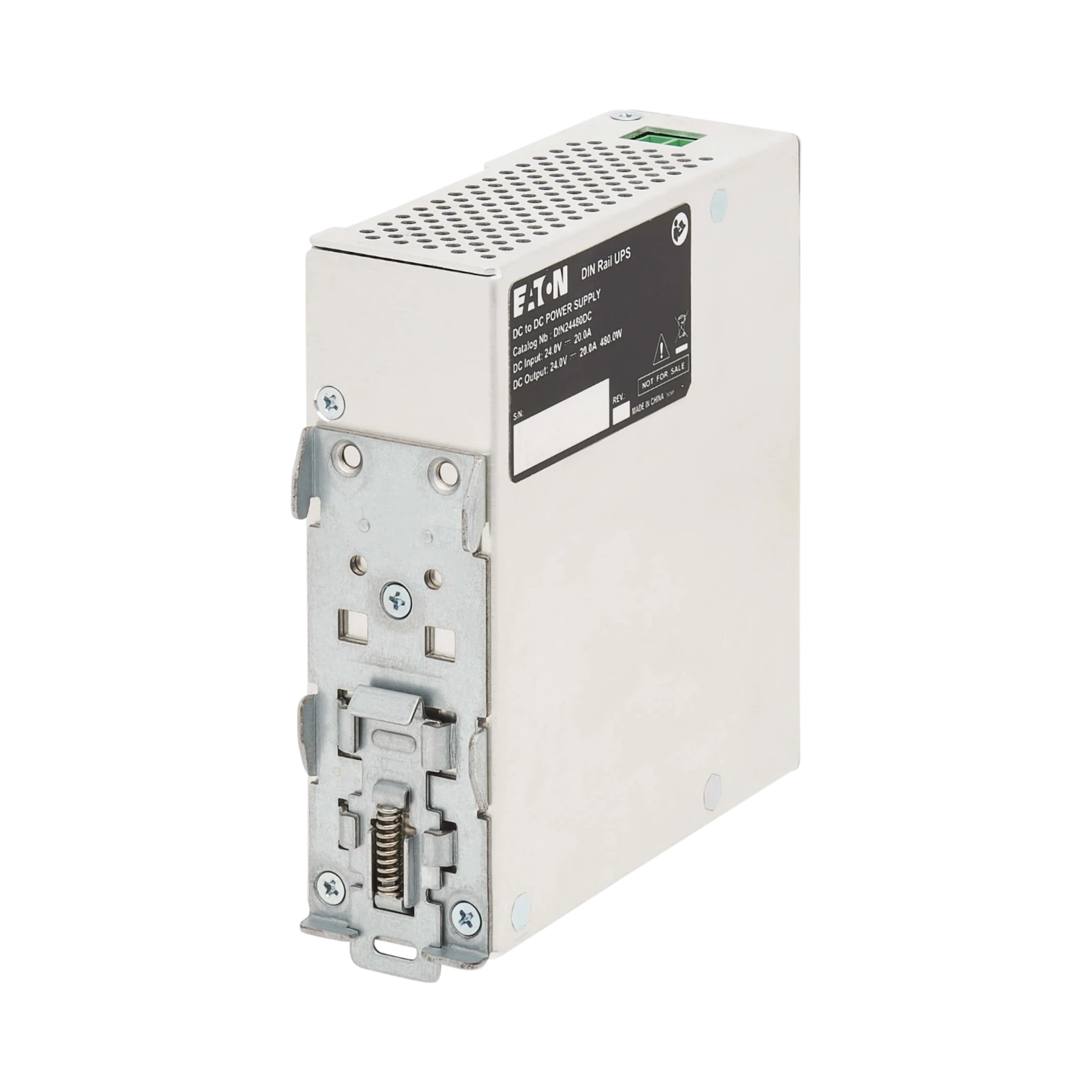 Eaton 480W 24V DC DIN Rail Industrial UPS, Hardwire Input/Output — Being Shipped