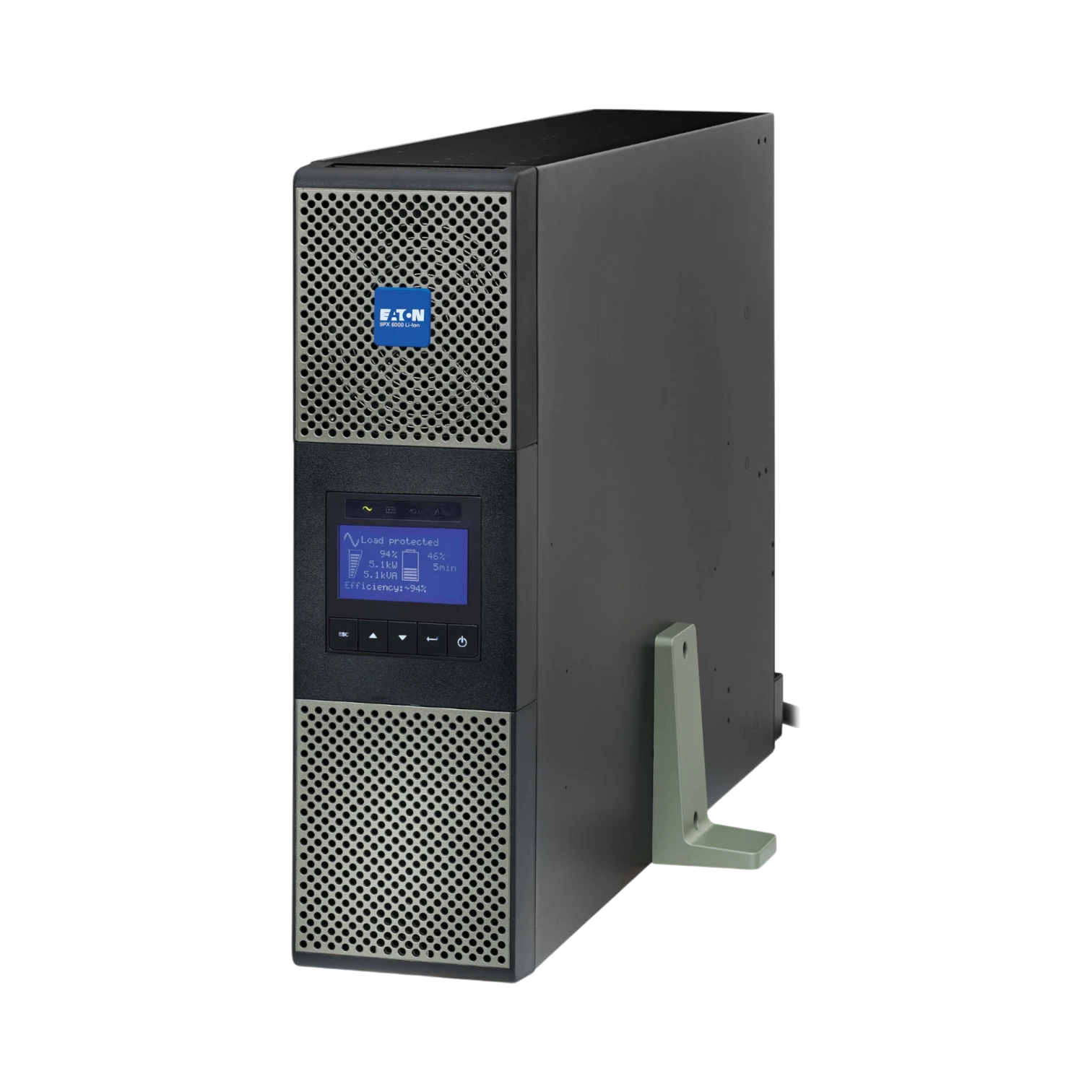 Eaton 9PX 6000VA 5400W 208V Online Double-Conversion UPS - L6-30P or Hardwired Input, 2 L6-20R, 2 L6-30R, Lithium-ion Battery, Cybersecure Network Card, Extended Run, 3U Rack/Tower — Being Shipped