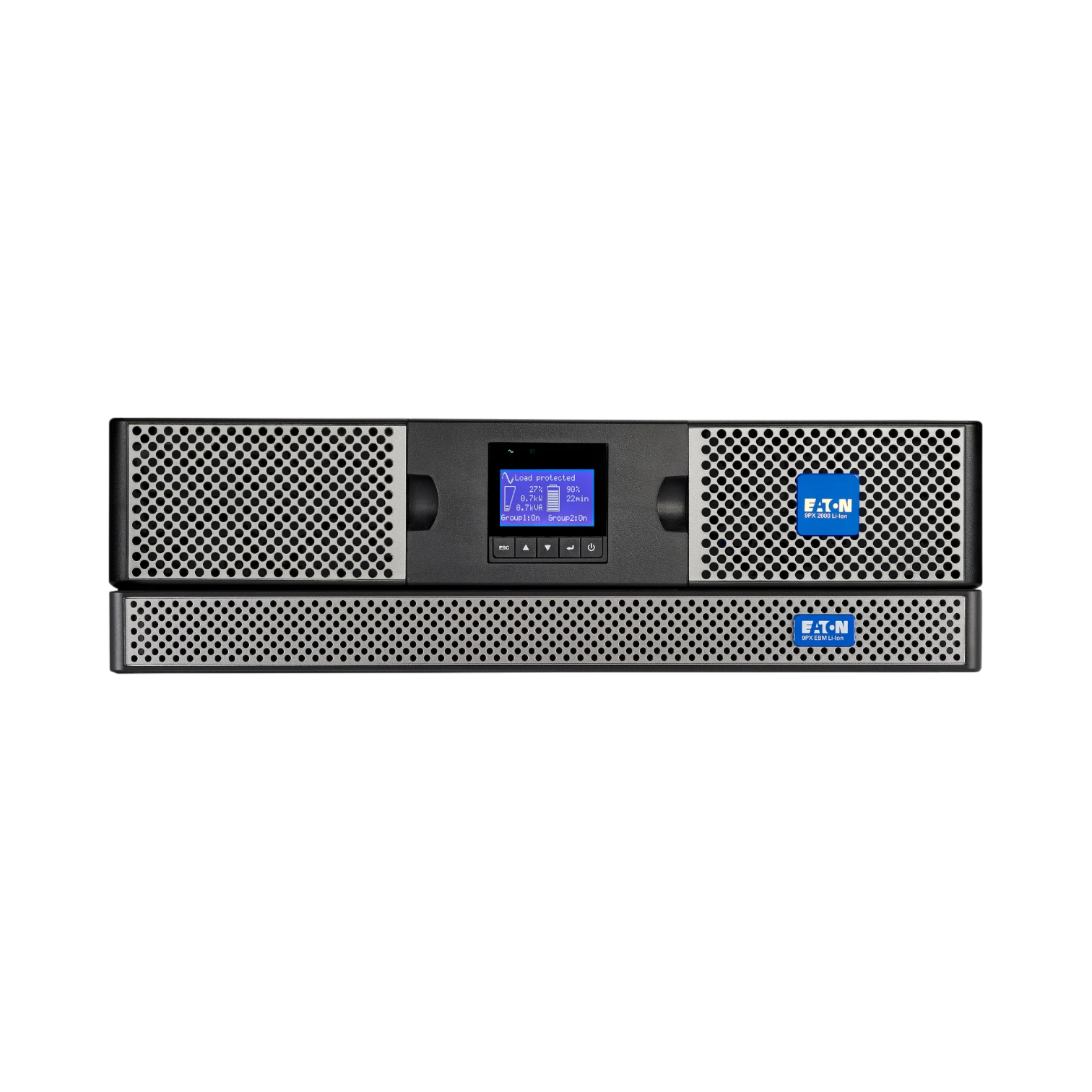 Eaton 9PX Lithium-Ion UPS, 2U, 2000 VA, 1800 W, 5-20P Input, Outputs: (6) 5-20R, (1) L5-20R, 120V — Being Shipped