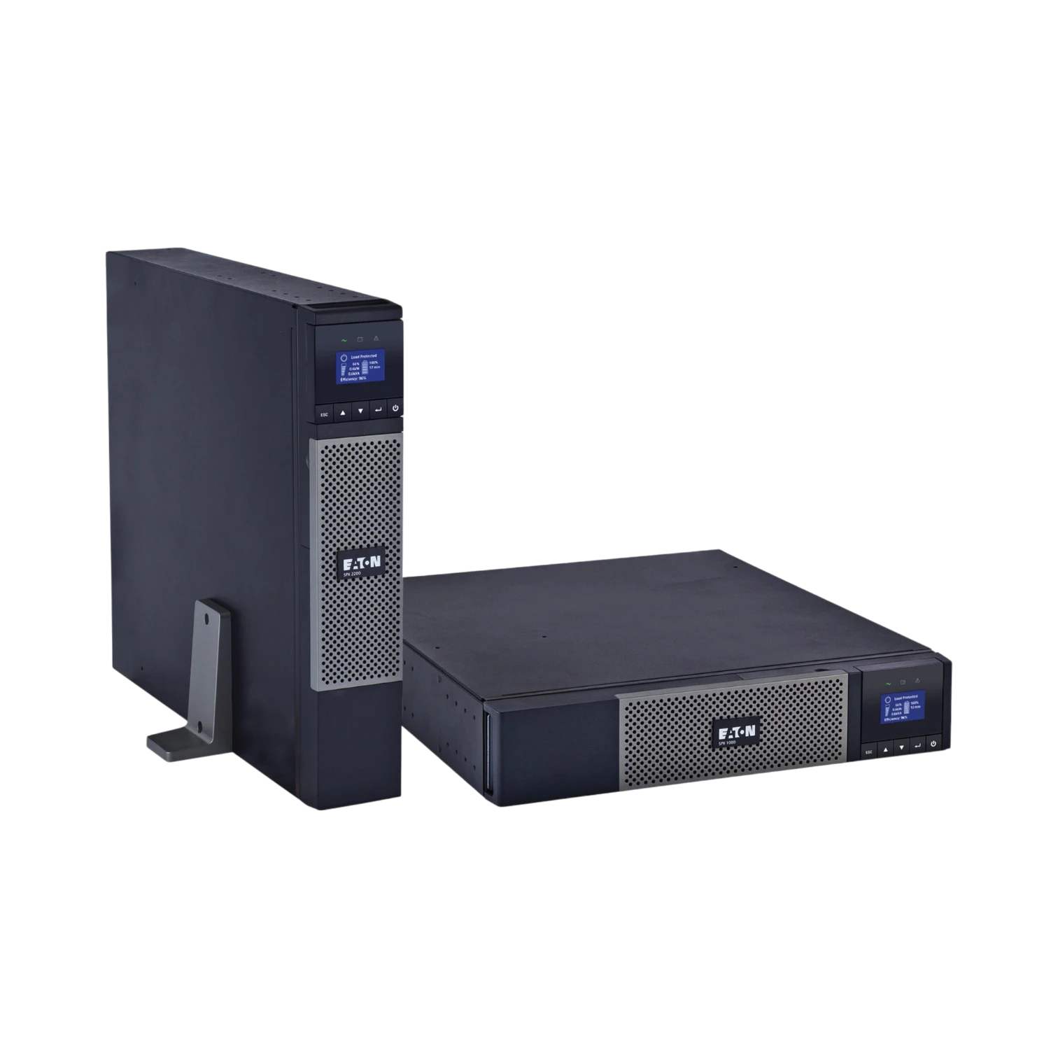 Eaton 5PX UPS, L5-30P Input, Outputs: (6) 5-20R; (1) L5-30R, 120V, 2U, 3000 VA, 2700 W, True Sine Wave, Network Card Optional — Being Shipped