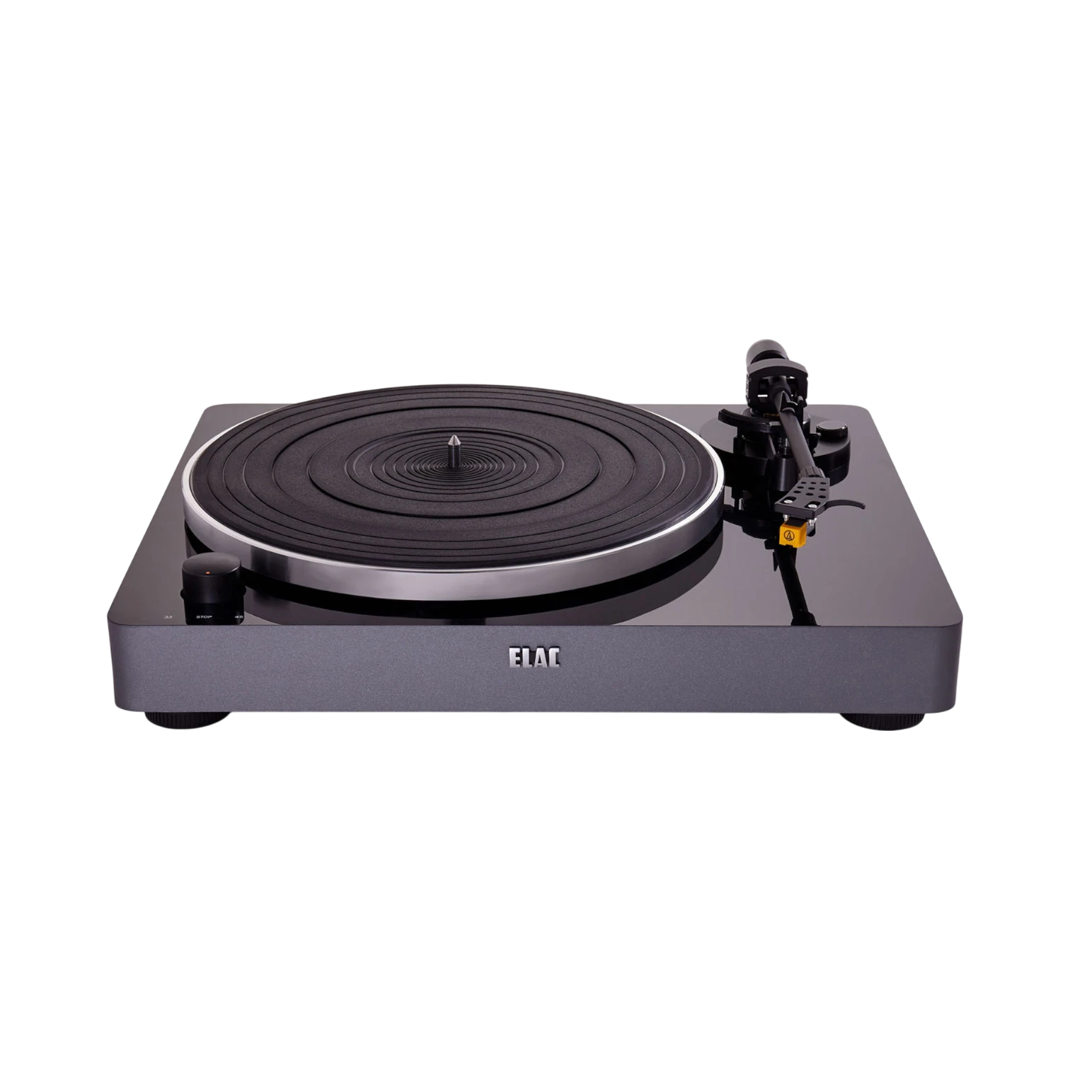 ELAC Miracord 50 Turntable (Glossy Black / Silver Base) — Being Shipped