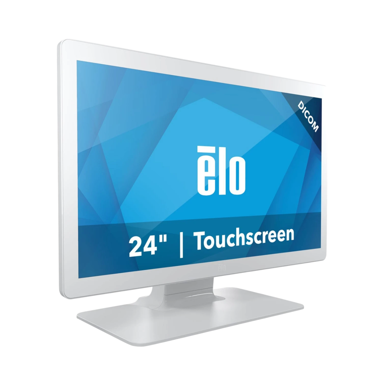 Elo 2403LM 24" Full HD Medical Touchscreen Monitor with TouchPro (White, With Stand) — Being Shipped