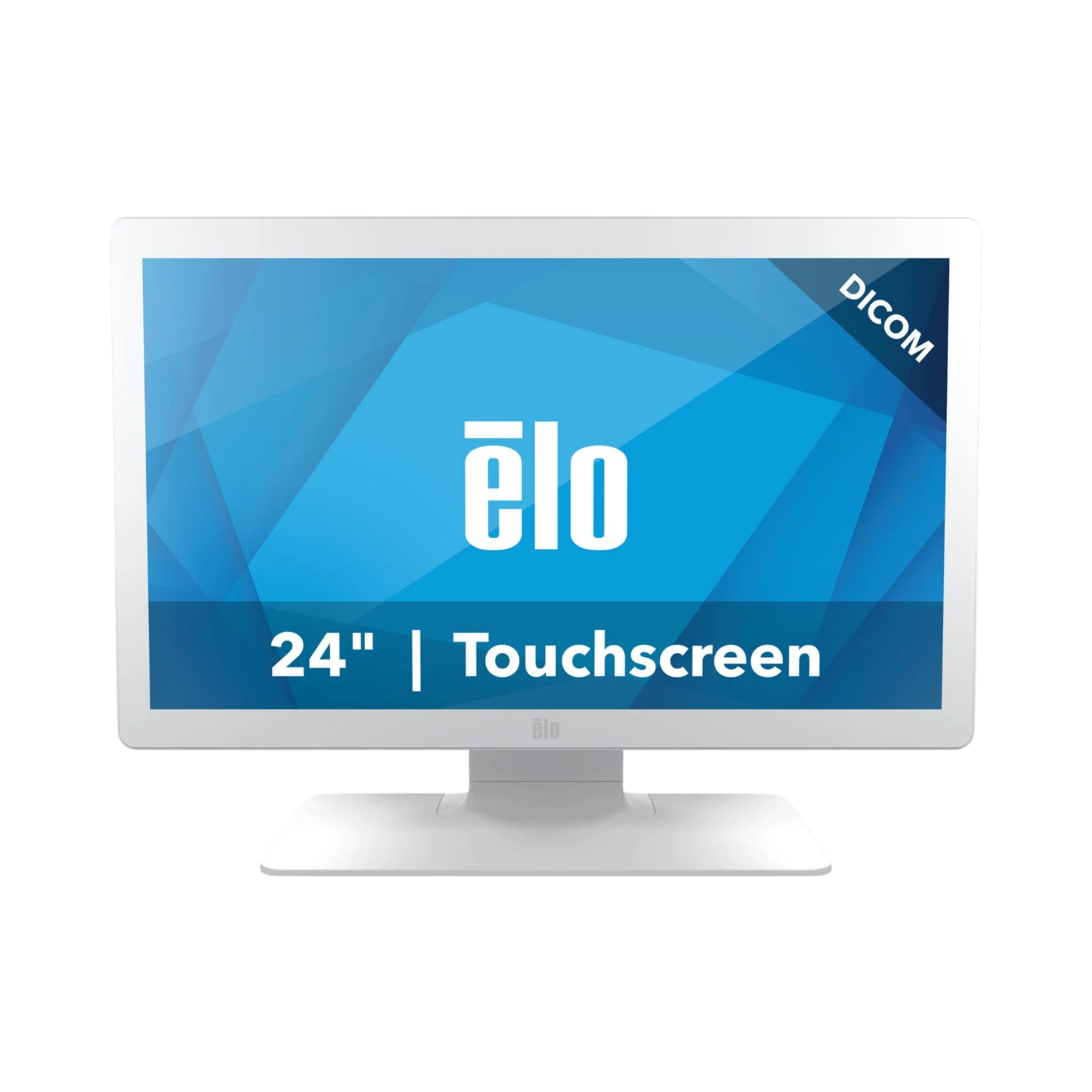 Elo 2403LM 24" Full HD Medical Touchscreen Monitor with TouchPro (White, With Stand) — Being Shipped