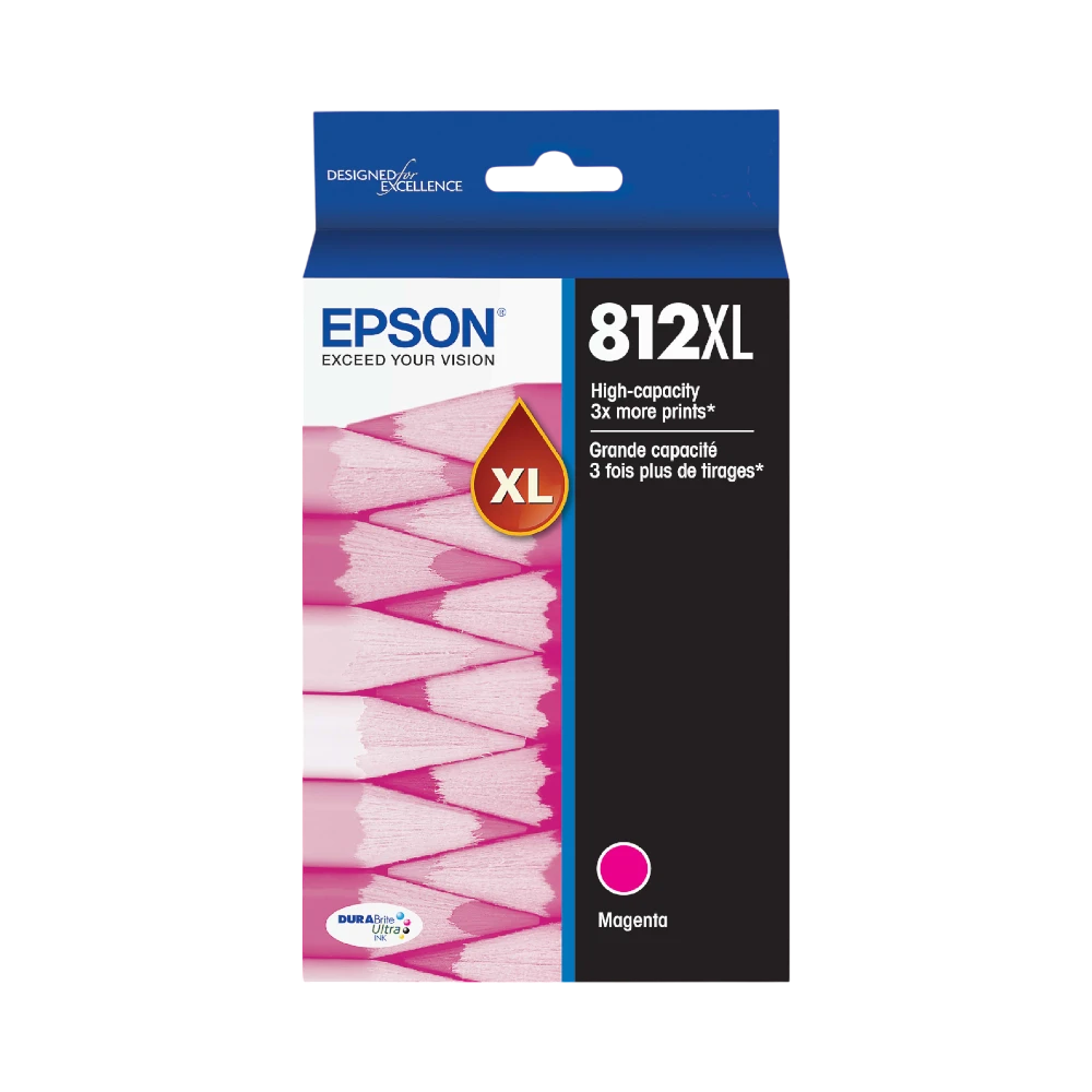 Epson T812 Magenta High-Capacity Ink Cartridge with Sensormatic — Being Shipped