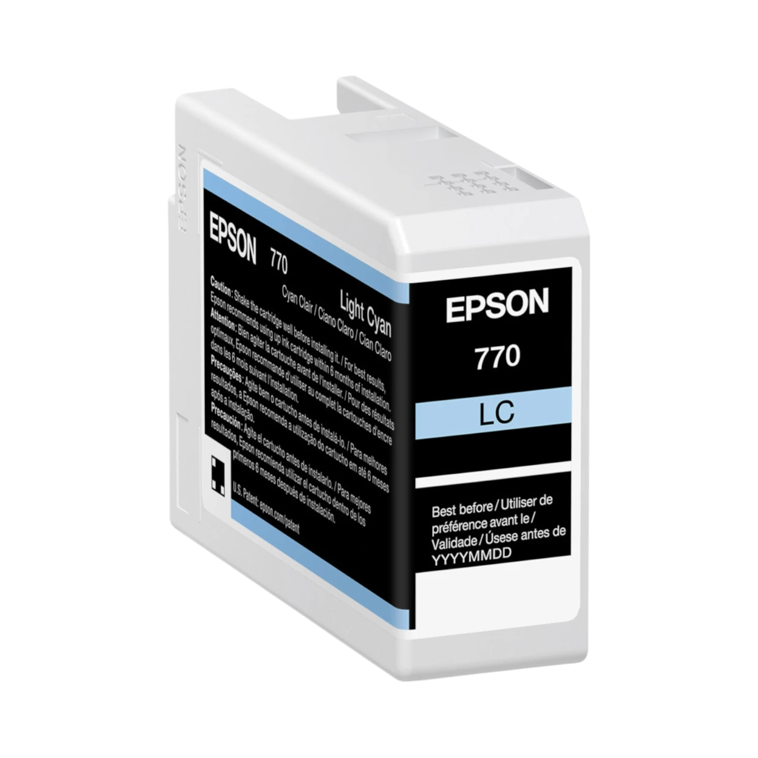 Epson 770 UltraChrome PRO10 Light Cyan Ink Cartridge (25mL) — Being Shipped