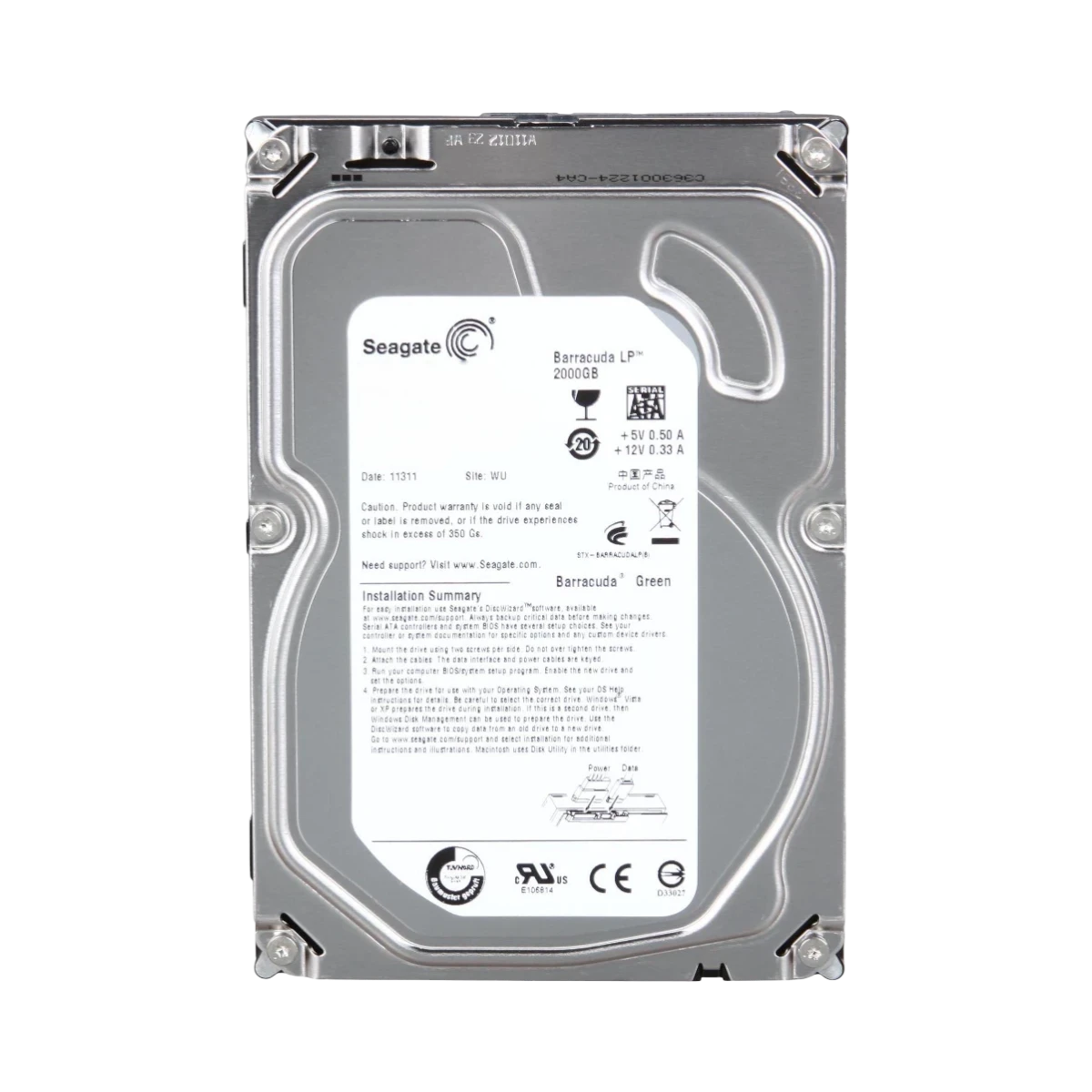 Seagate Barracuda Green 2TB 3.5" 5900RPM SATA Internal Hard Drive — Being Shipped