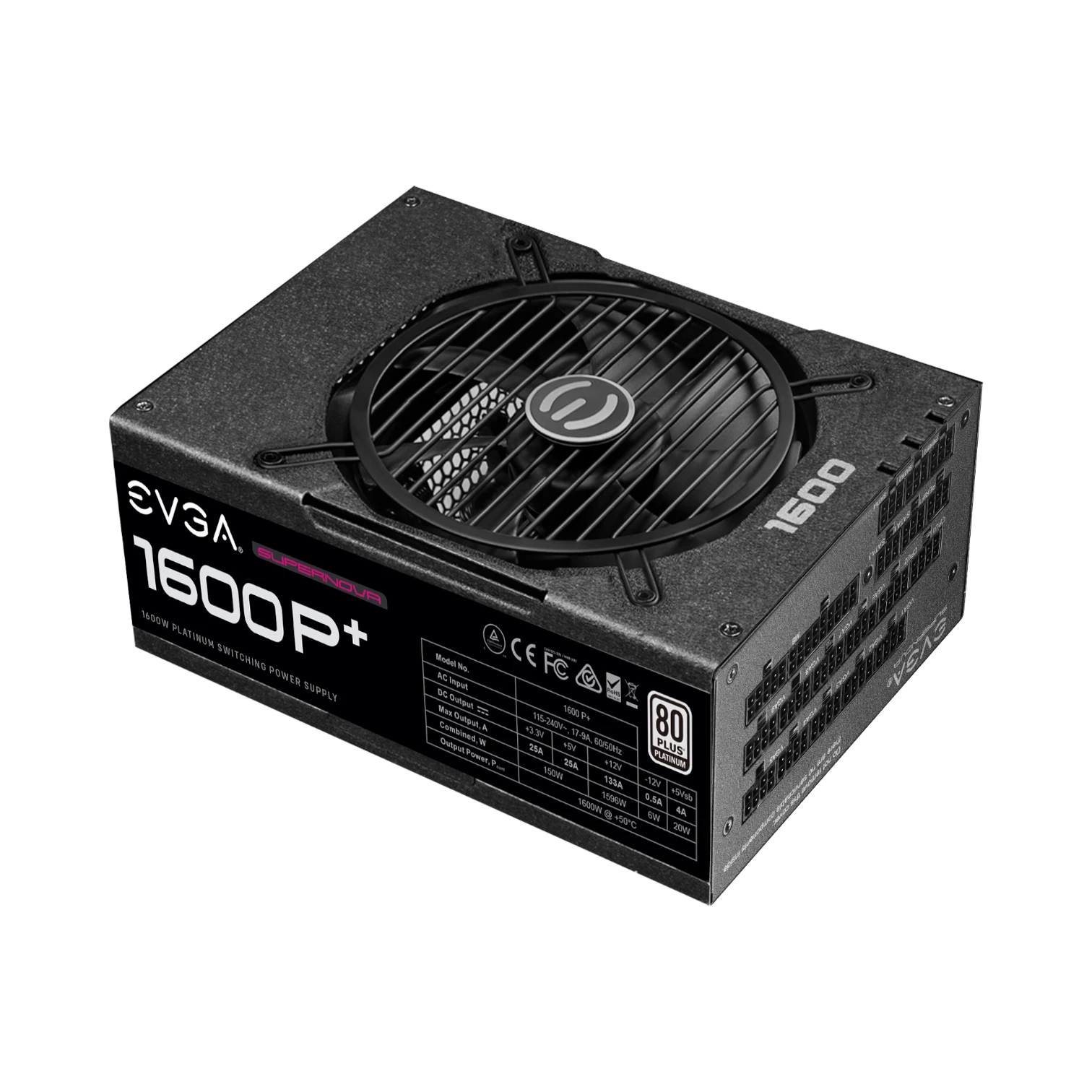 EVGA SuperNOVA 1600 P+, 80+ PLATINUM 1600W, Fully Modular, Power Supply — Being Shipped