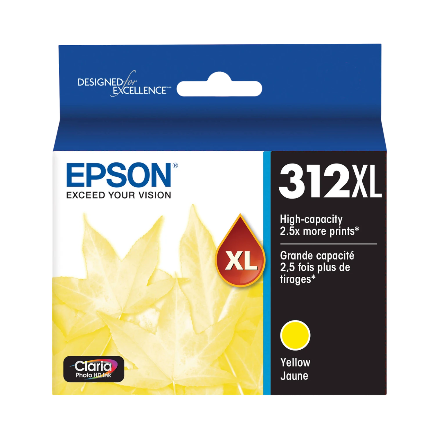 Epson T312XL Yellow Claria Photo HD Ink Cartridge with Sensormatic — Being Shipped