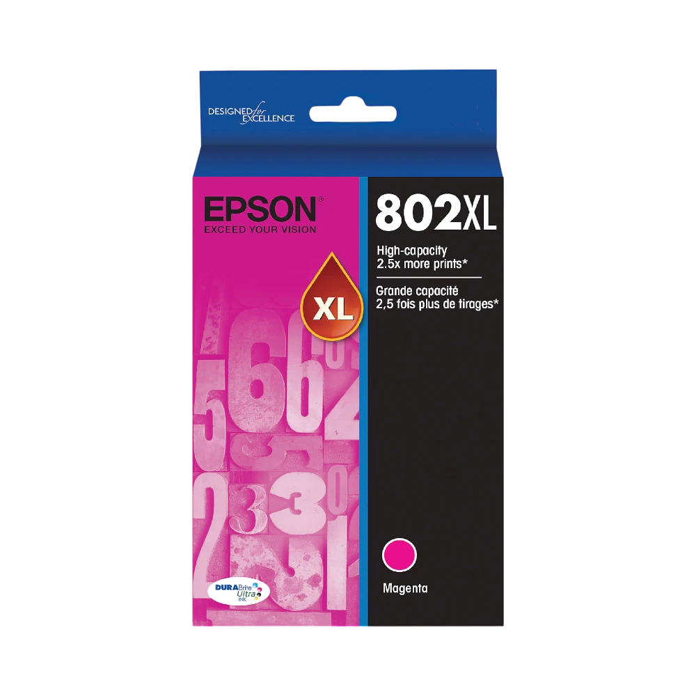 Epson 802XL DuraBrite Ultra High-Yield Magenta Ink Cartridge — Being Shipped