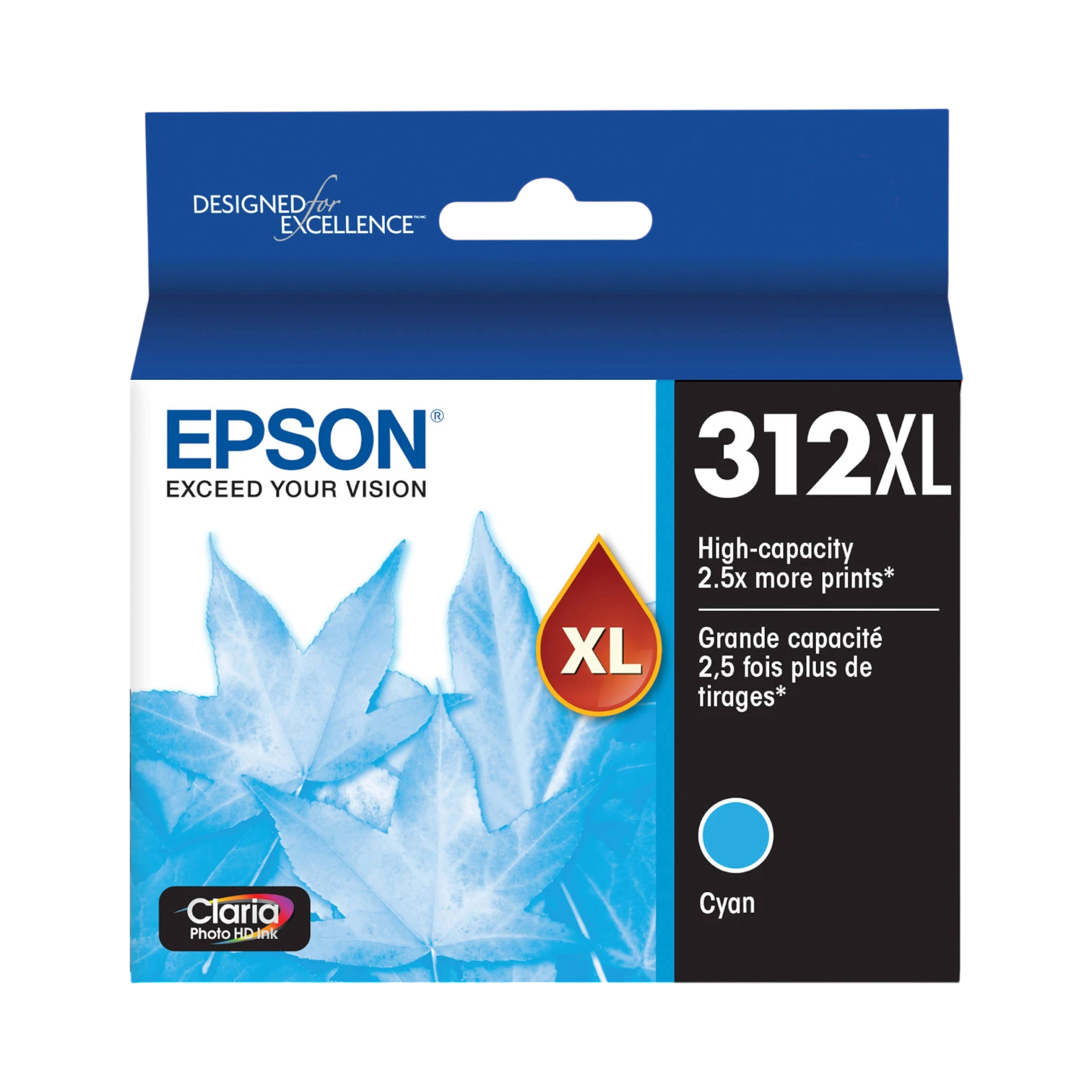 Epson T312XL Cyan Claria Photo HD Ink Cartridge with Sensormatic — Being Shipped