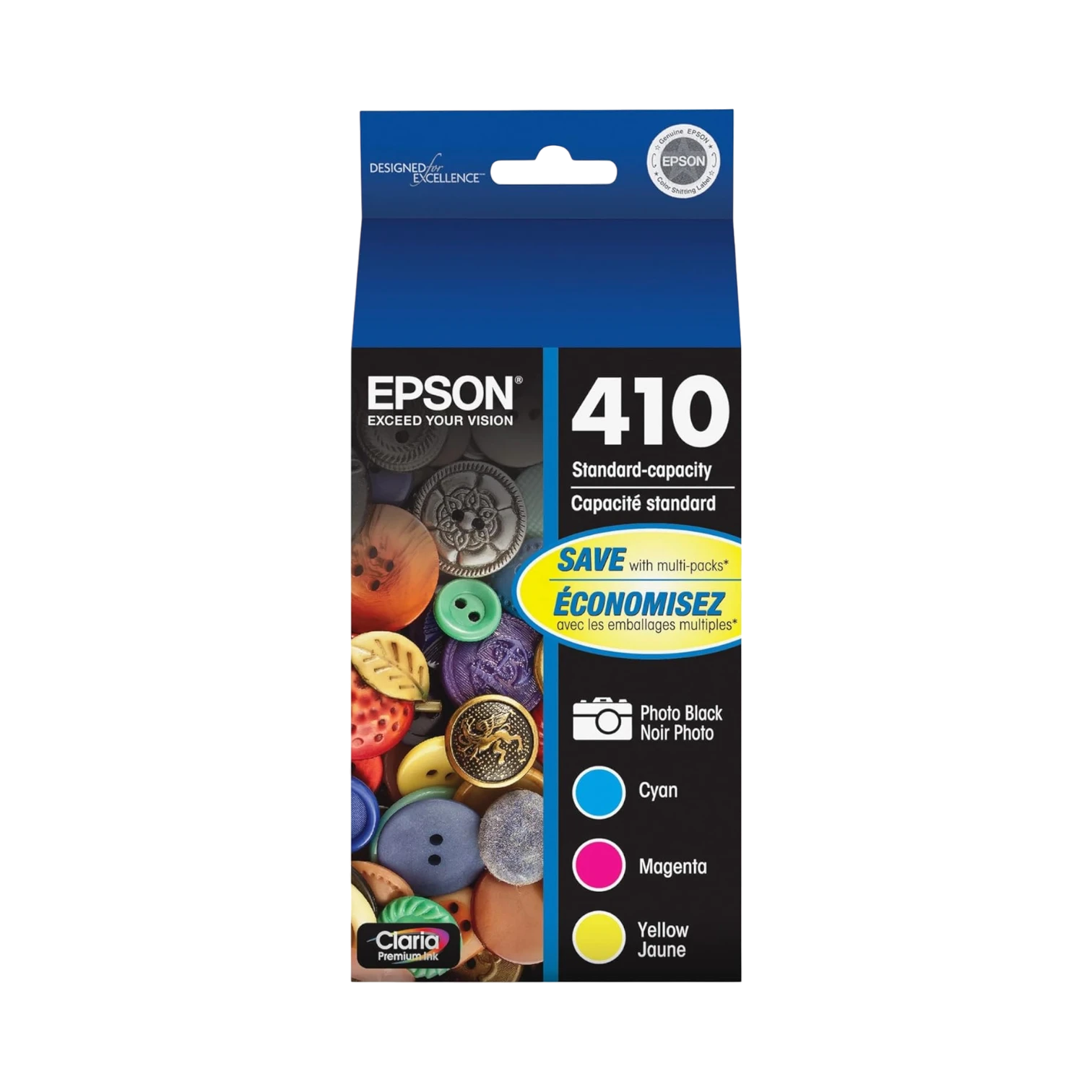 Epson T410 Multipack Standard Capacity Photo Ink Cartridge (Black/Cyan/Magenta/Yellow) — Being Shipped