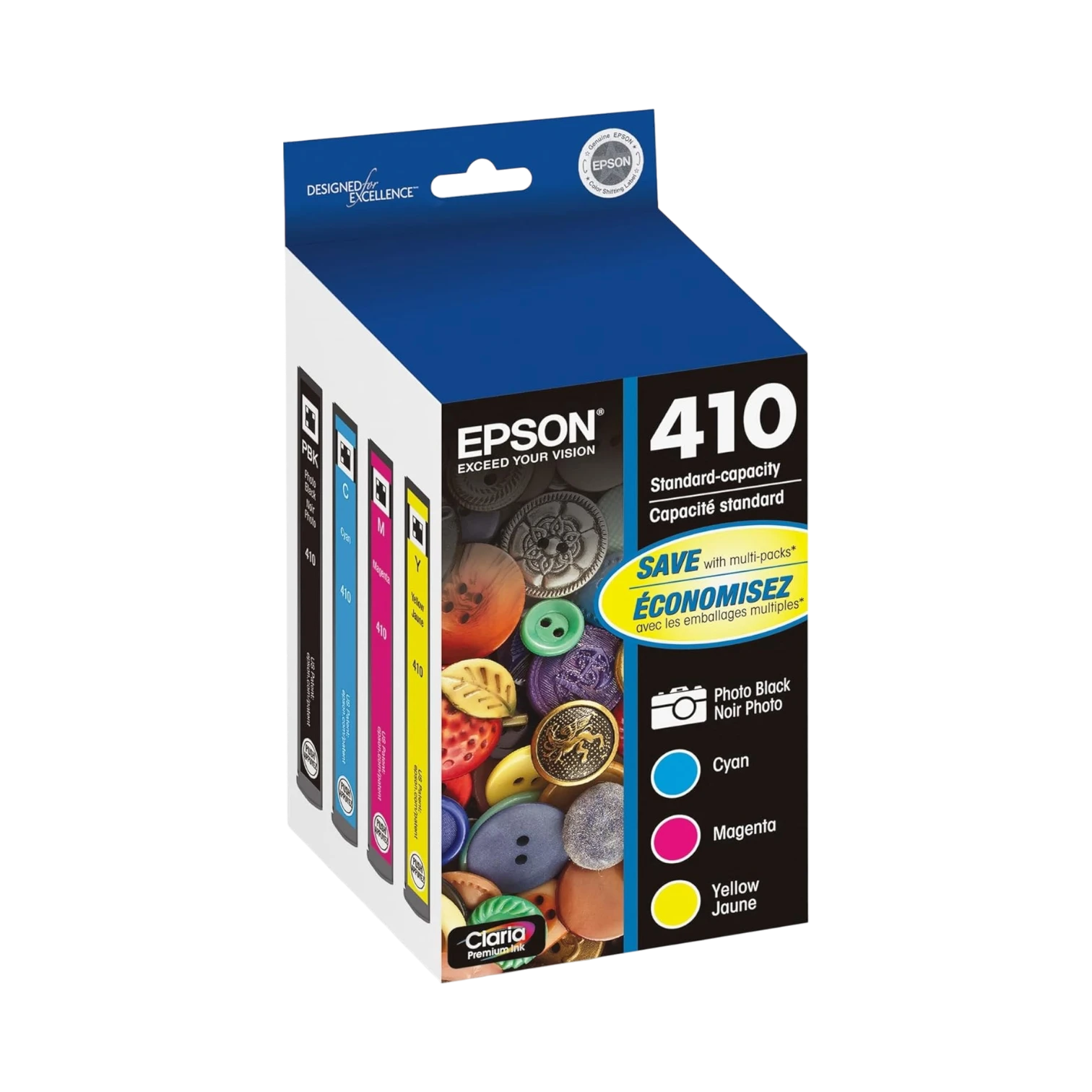 Epson T410 Multipack Standard Capacity Photo Ink Cartridge (Black/Cyan/Magenta/Yellow) — Being Shipped