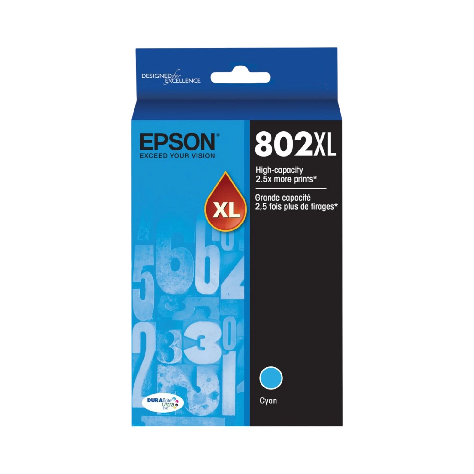 Epson 802XL DuraBrite Ultra High-Yield Cyan Ink Cartridge — Being Shipped