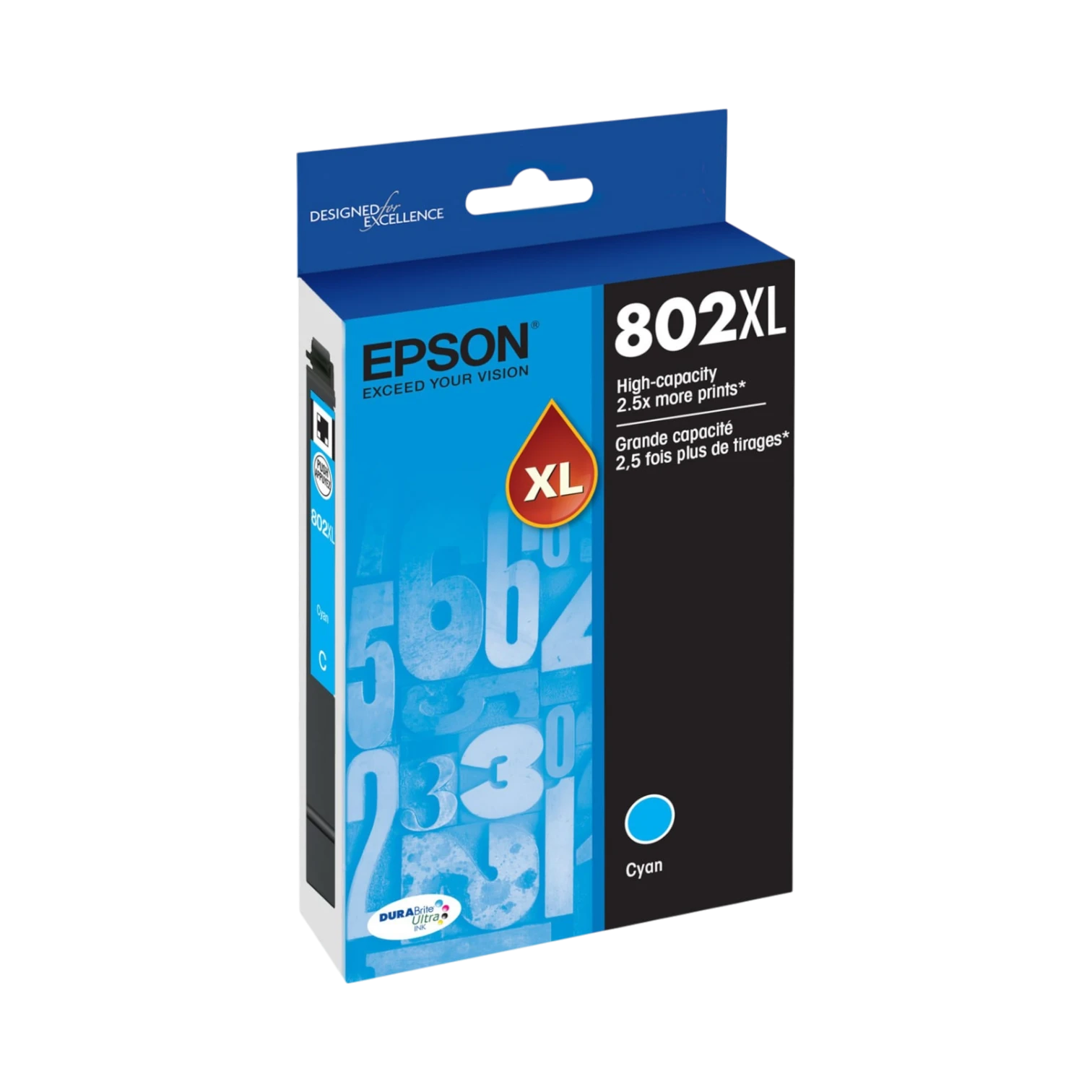 Epson 802XL DuraBrite Ultra High-Yield Cyan Ink Cartridge — Being Shipped