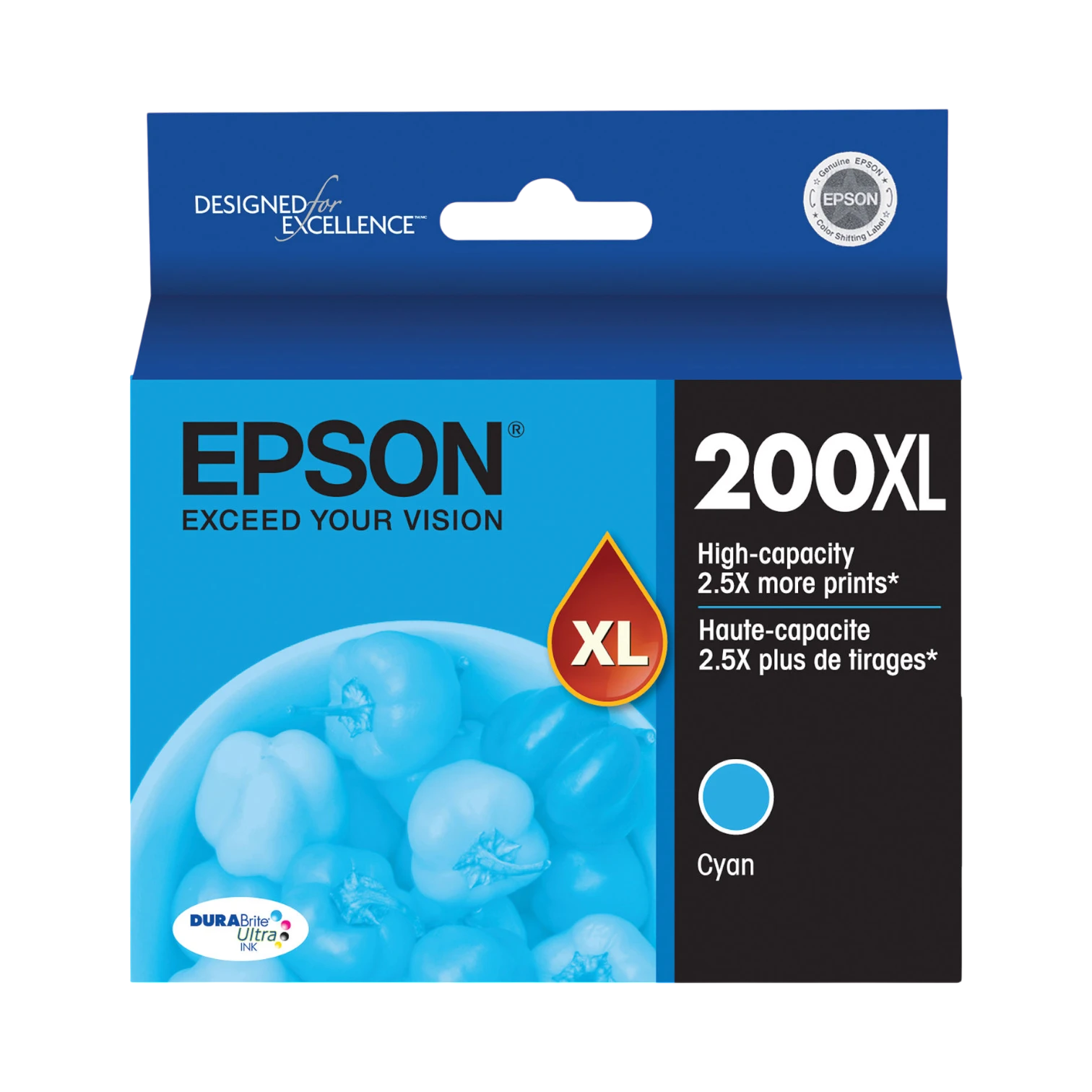 Epson 200XL DURABright High-Capacity Cyan Ink Cartridge — Being Shipped