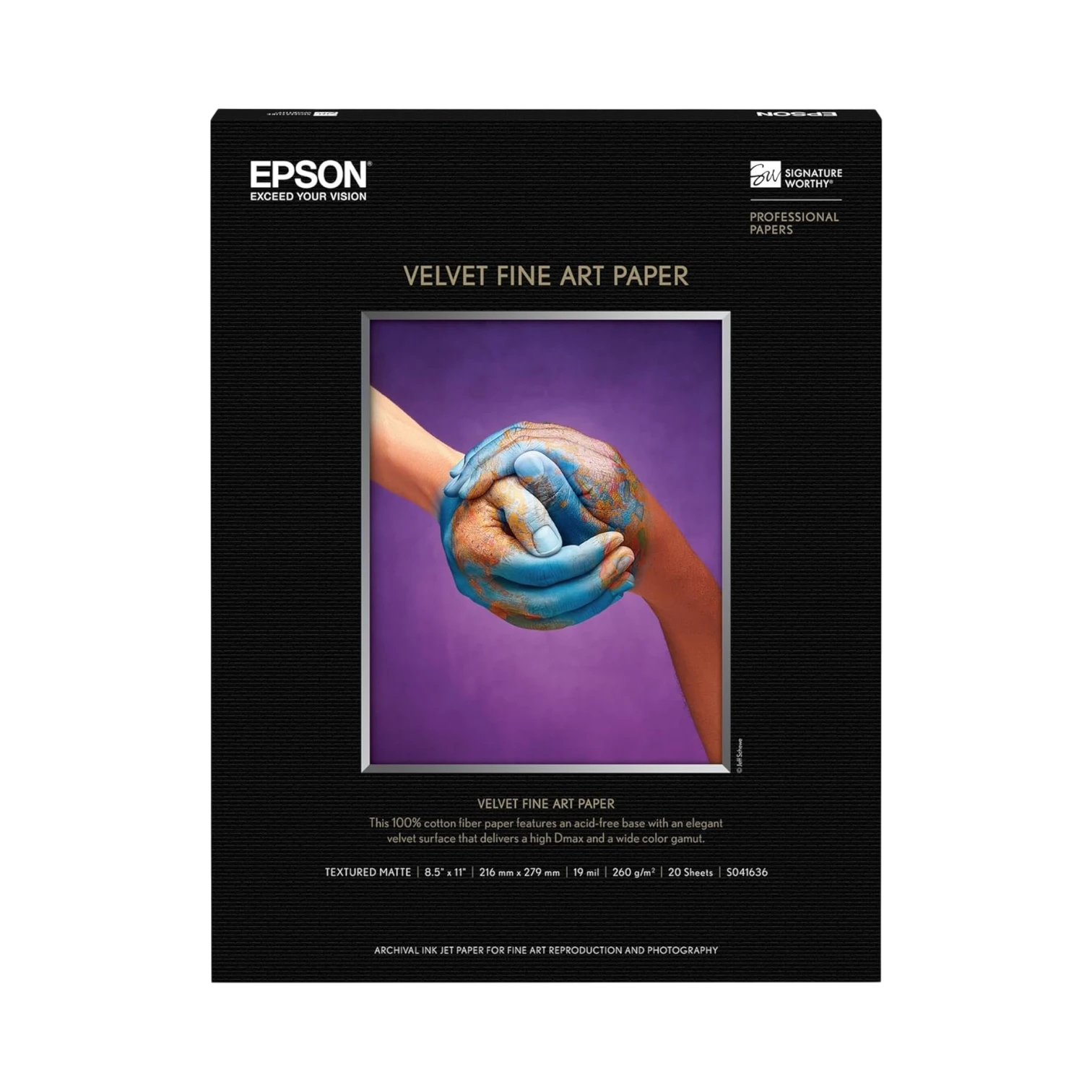 Epson Velvet Fine Art Paper (8.5 x 11", 20 Sheets) — Being Shipped