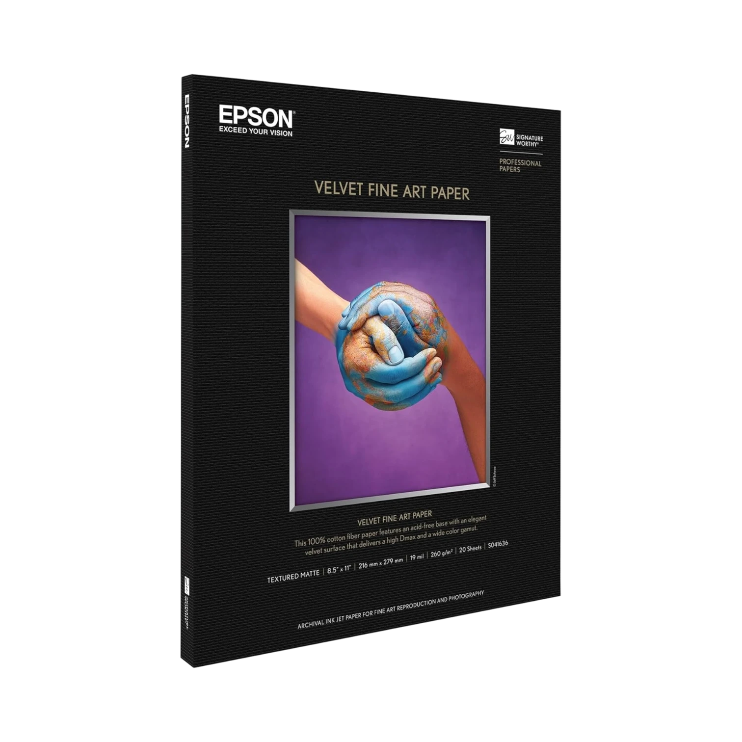 Epson Velvet Fine Art Paper (8.5 x 11", 20 Sheets) — Being Shipped