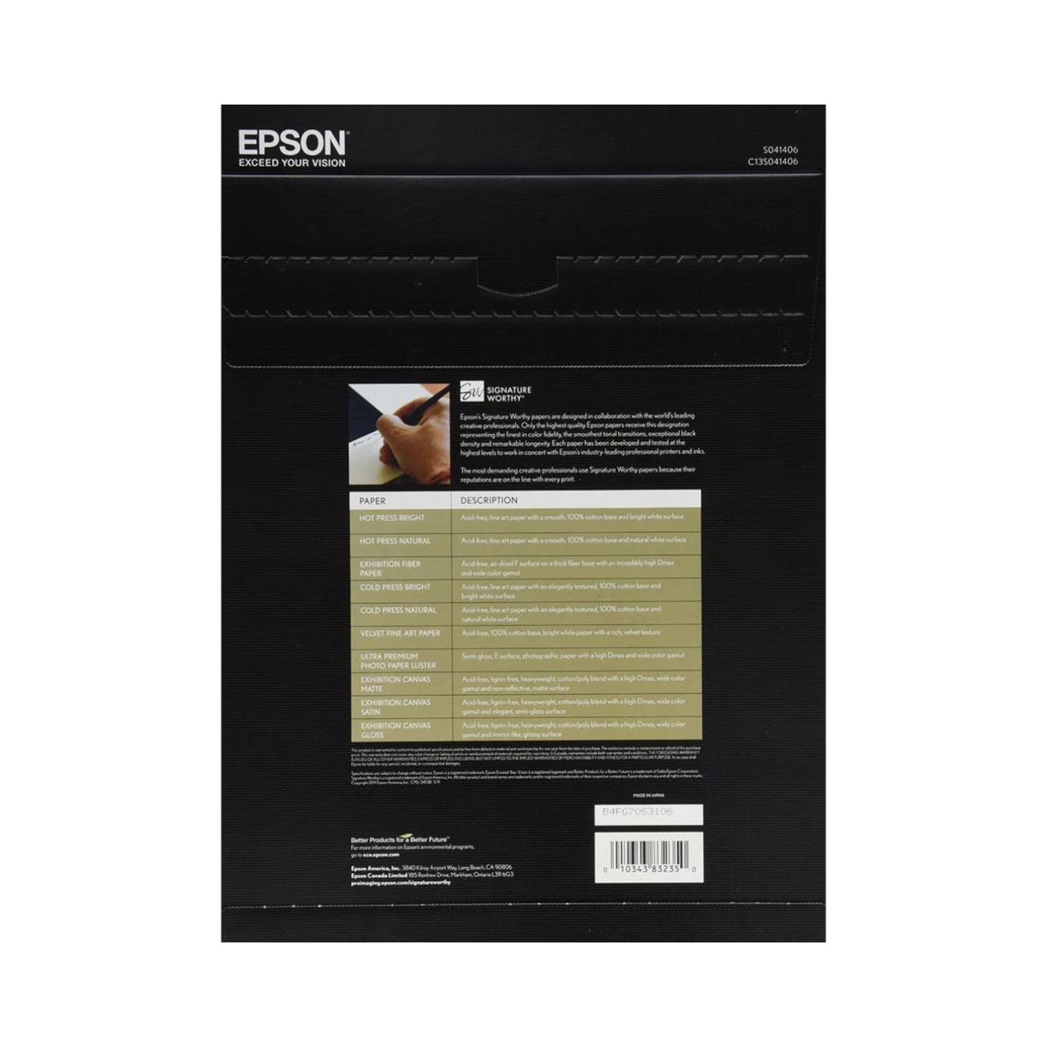 Epson Ultra Premium Luster Photo Paper (A3 11.7 x 16.5", 50 Sheets) — Being Shipped