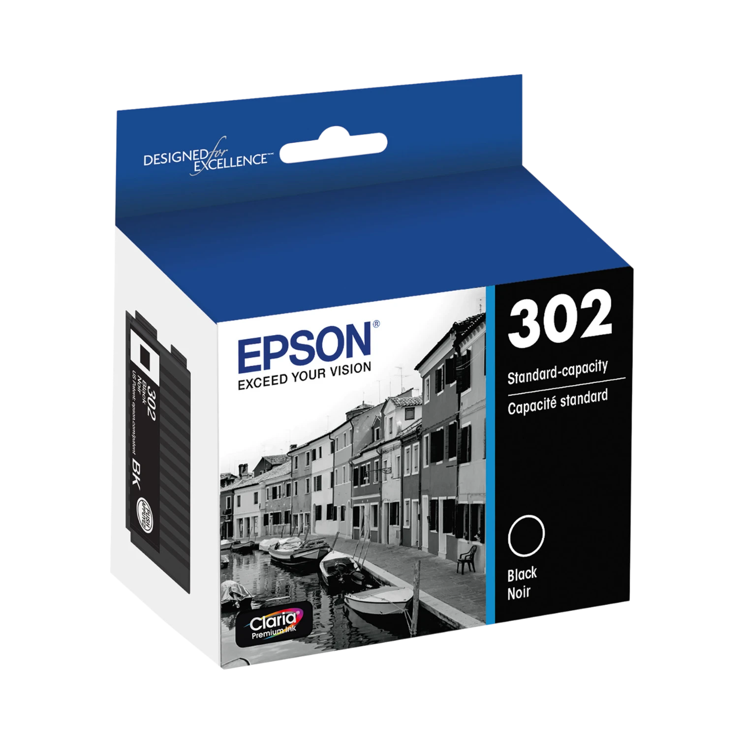 Epson Claria Premium 302 Standard-Capacity Ink Cartridge (Black) — Being Shipped