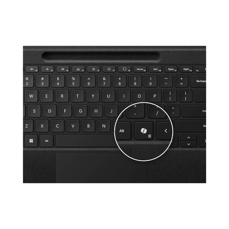 Microsoft Flex Keyboard with Pen Storage for Surface Pro 10/9/8 Laptop (Black) — Being Shipped