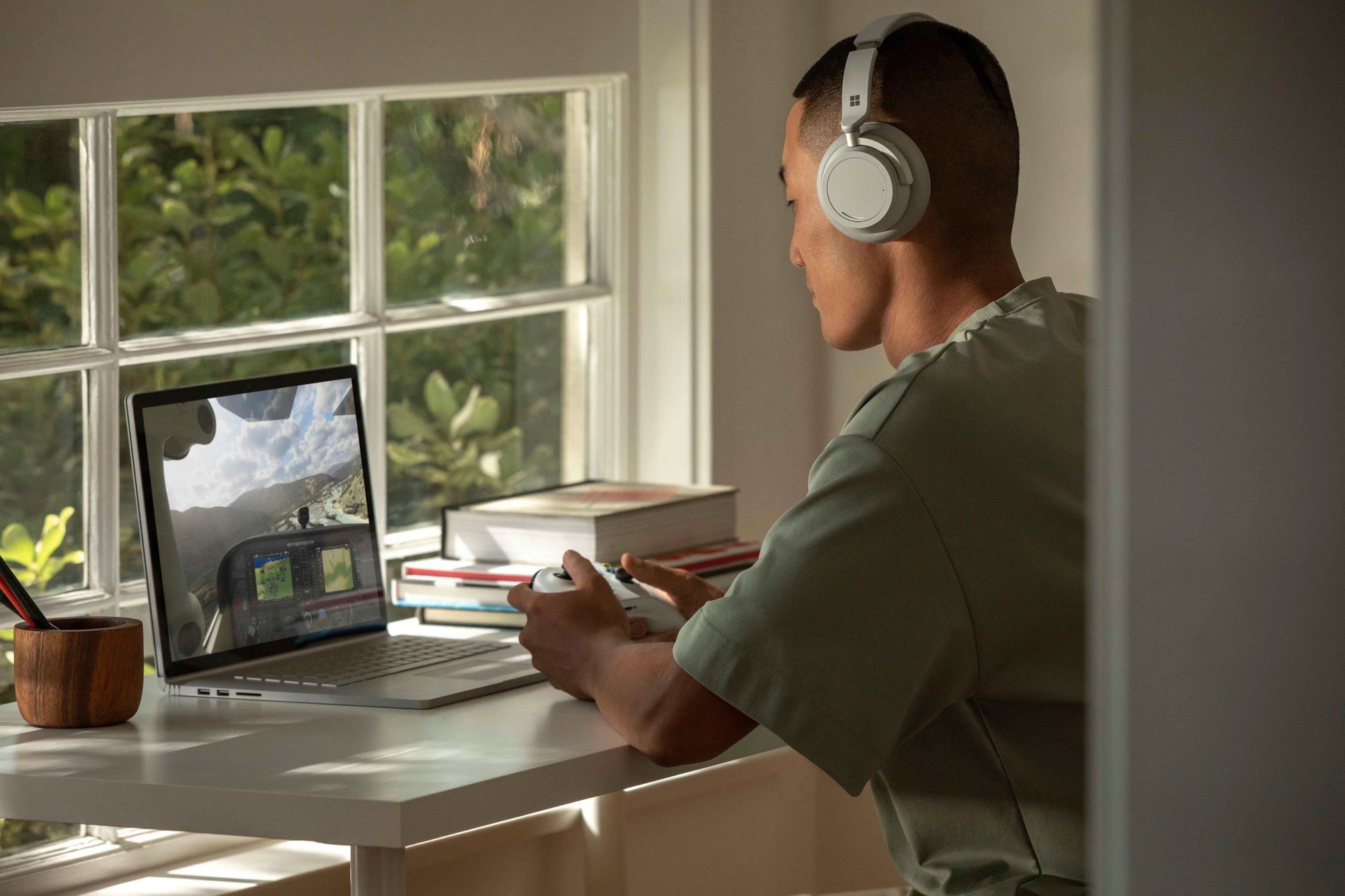 Microsoft Surface 2 Wireless Noise Cancelling Over-the-Ear Headphones (Light Gray) — Being Shipped