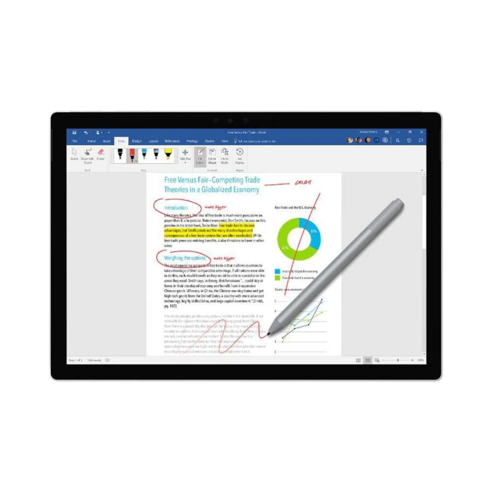 Microsoft M1776 Surface Bluetooth 4.0 Active Stylus Pen (Platinum) — Being Shipped