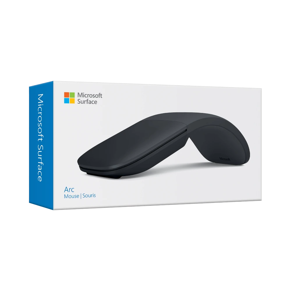 Microsoft Arc Ergonomic Ambidextrous Wireless Mouse (Black) — Being Shipped