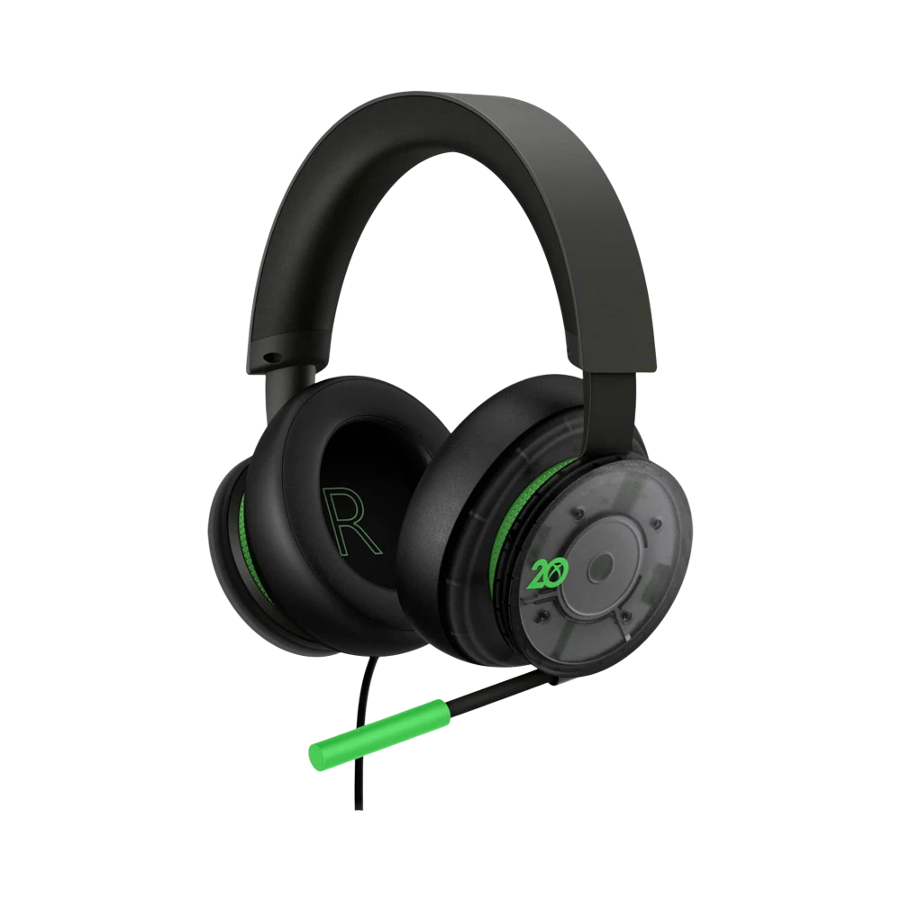 Microsoft Xbox 20th Anniversary Special Edition Stereo Gaming Over-the-Ear Headset (Classic Black) — Being Shipped