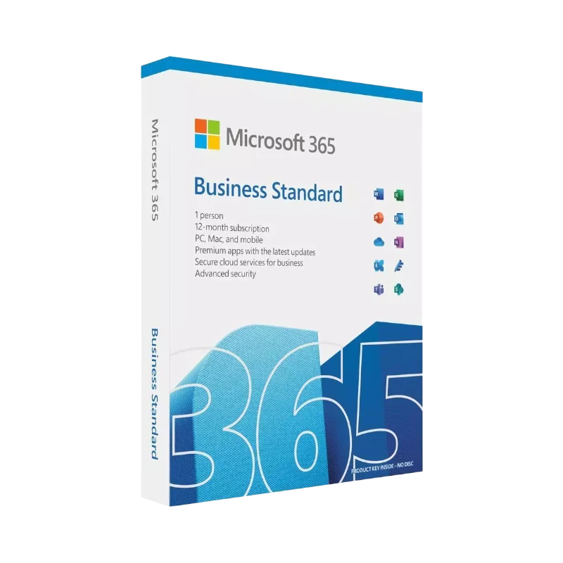 Microsoft 365 Business Standard (1 PC or Mac License / 12-Month Subscription / Product Key Code) — Being Shipped