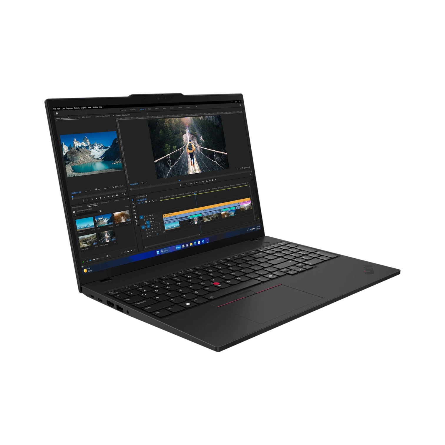 Lenovo ThinkPad T16 Gen 3 16" Multi-Touch Laptop, Intel Core Ultra 5 125U, 16GB DDR5 RAM, 512GB SSD (Black) — Being Shipped