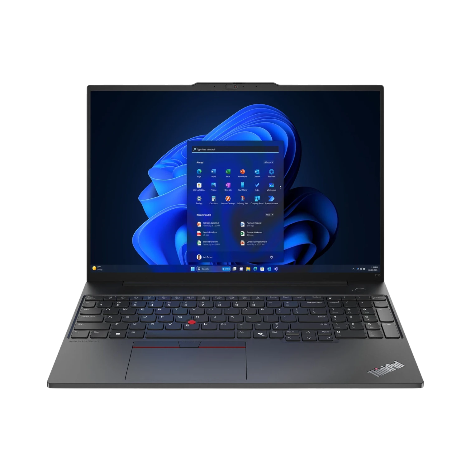 Lenovo ThinkPad E16 Gen 2 16" Laptop, Intel Core Ultra 7 155U, 16GB DDR5 RAM, 512GB SSD (Graphite Black) — Being Shipped