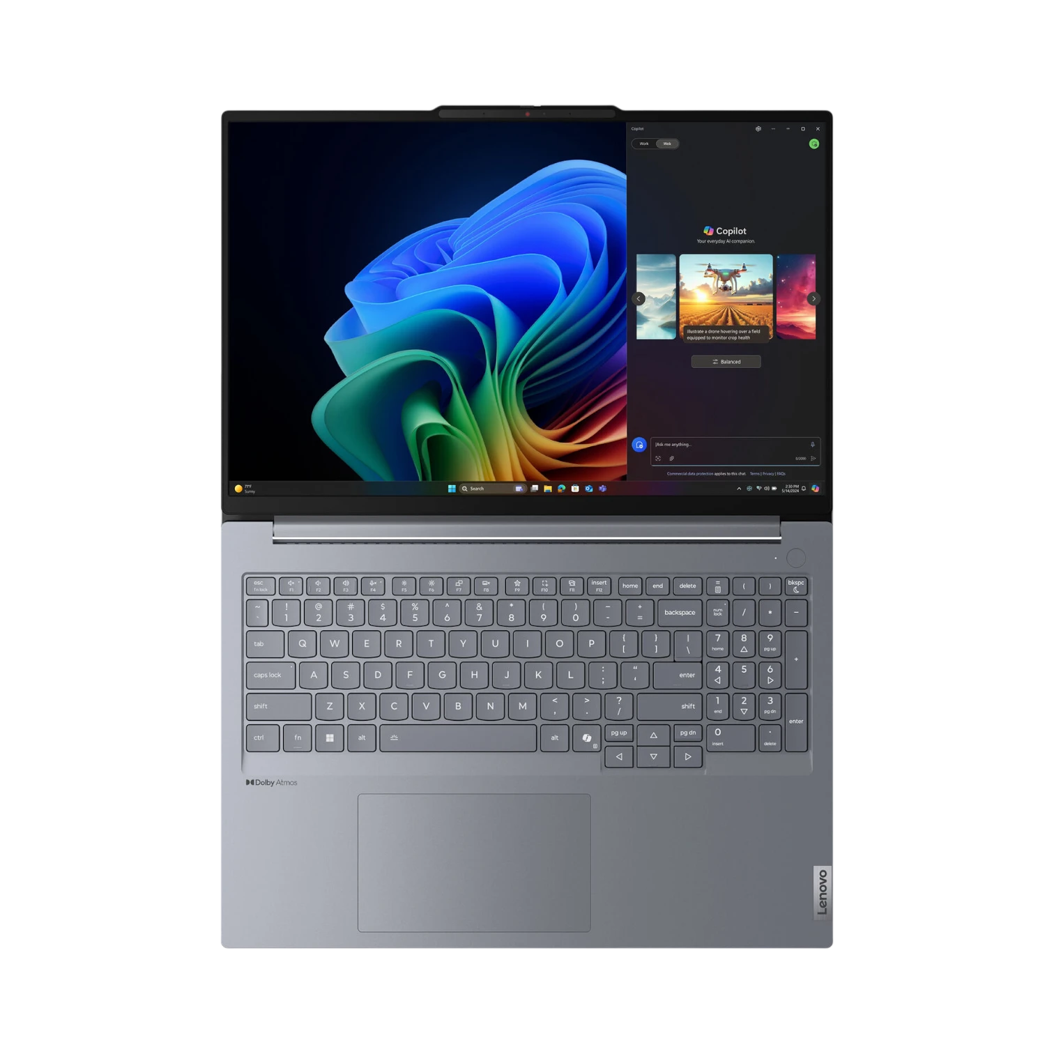 Lenovo ThinkBook 16 G7 QOY Copilot+ PC 16" Laptop, Qualcomm Snapdragon X Plus, 16GB RAM, 512GB SSD — Being Shipped