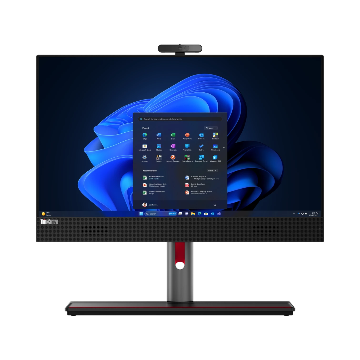 Lenovo ThinkCentre M90a Gen 5 23.8" All-in-One Desktop Computer Intel Core i5-14500, 16GB RAM, 256GB SSD — Being Shipped