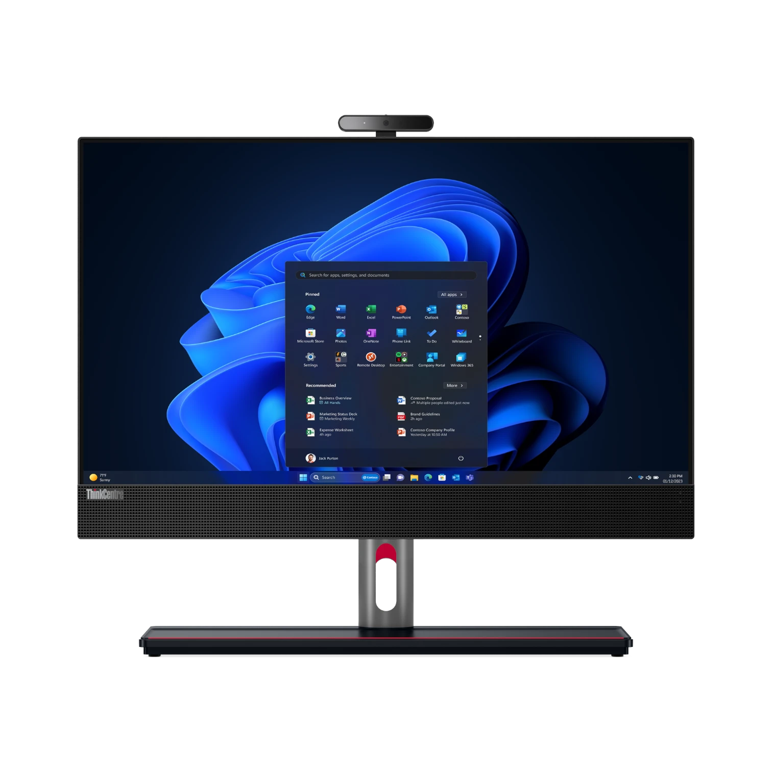 Lenovo ThinkCentre M90a Gen 5 23.8" All-in-One Desktop Computer Intel Core i5-14500, 16GB RAM, 256GB SSD — Being Shipped