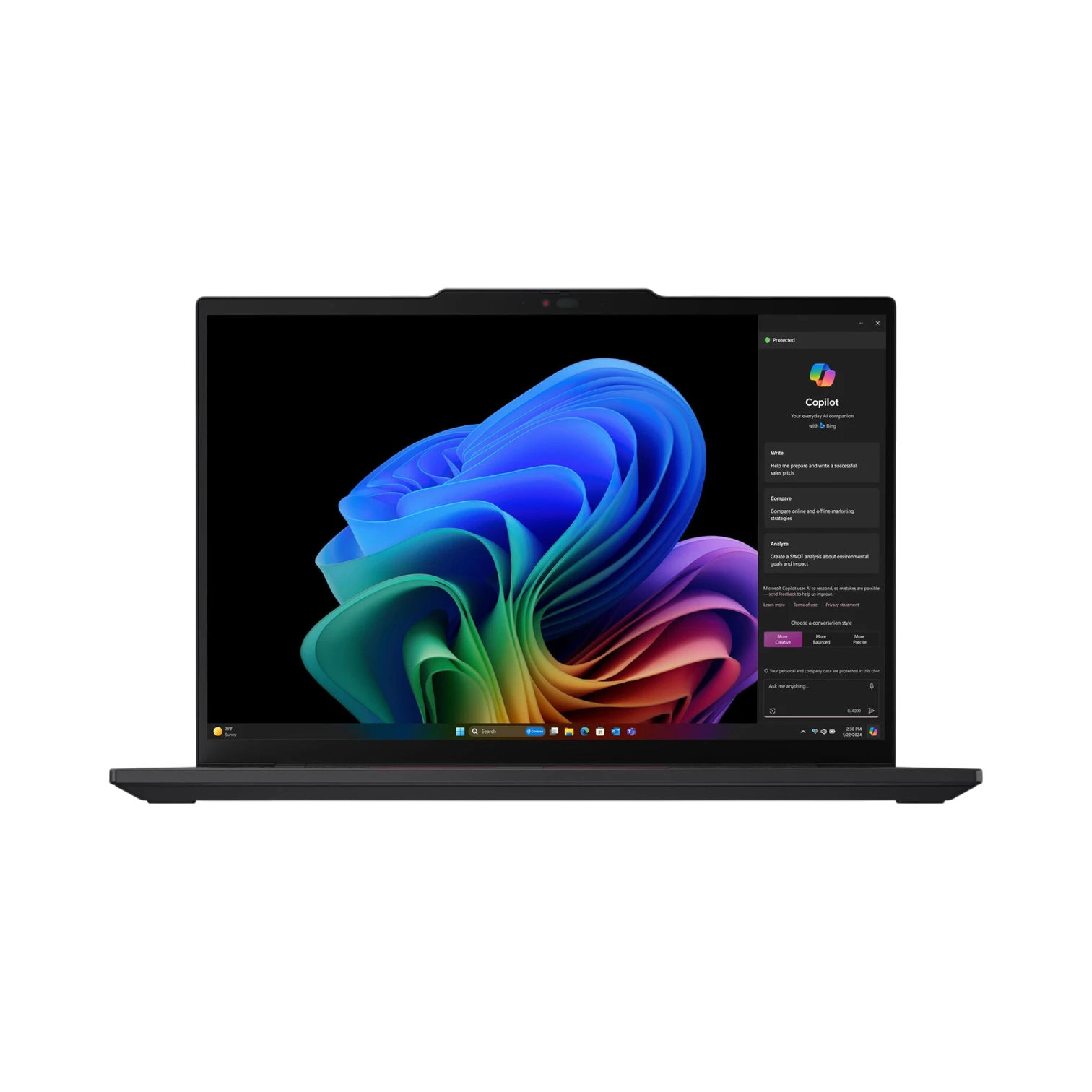 Lenovo ThinkPad T14s Gen 6 Copilot+ 14" Laptop, Qualcomm Snapdragon X Elite, 32GB RAM, 1TB SSD (Eclipse Black) — Being Shipped