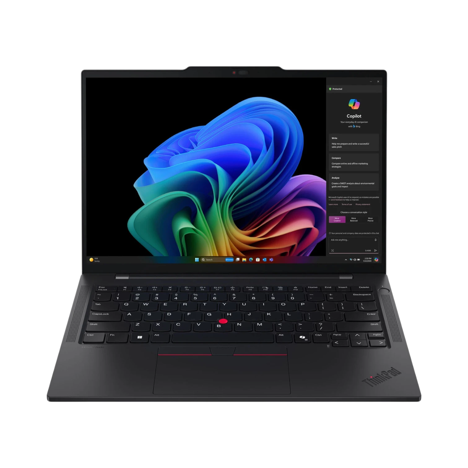 Lenovo ThinkPad T14s Gen 6 Copilot+ 14" Laptop, Qualcomm Snapdragon X Elite, 32GB RAM, 1TB SSD (Eclipse Black) — Being Shipped