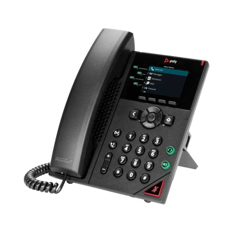 Poly VVX 250 4-Line IP Phone & PoE-enabled GSA/TAA (89B64AA) — Being Shipped