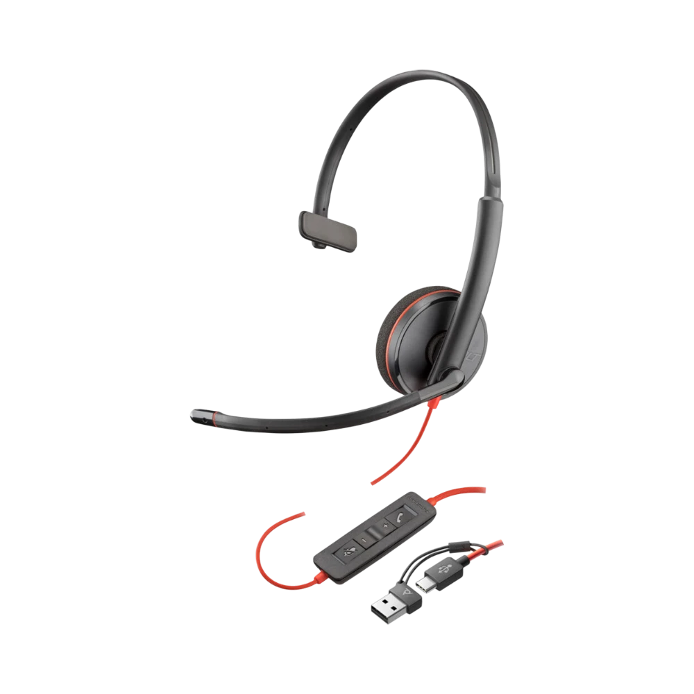 Poly Blackwire 3310 Mono USB-C Headset — Being Shipped