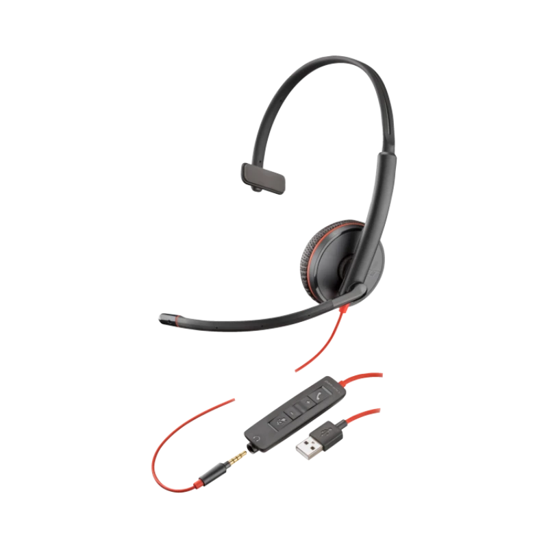 Poly Blackwire 3215 Monaural USB-A Headset — Being Shipped