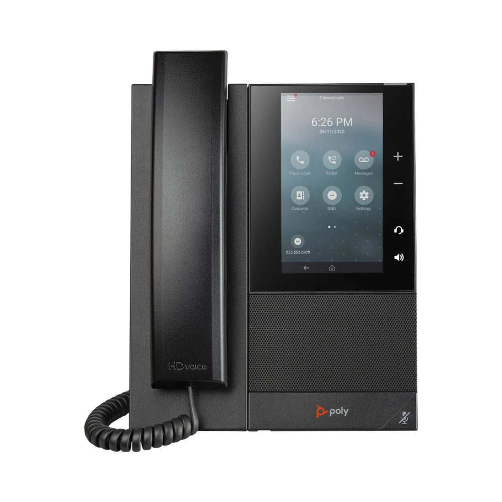 Poly CCX 505 Corded Business Media IP Phone with Power Supply (Open SIP) — Being Shipped