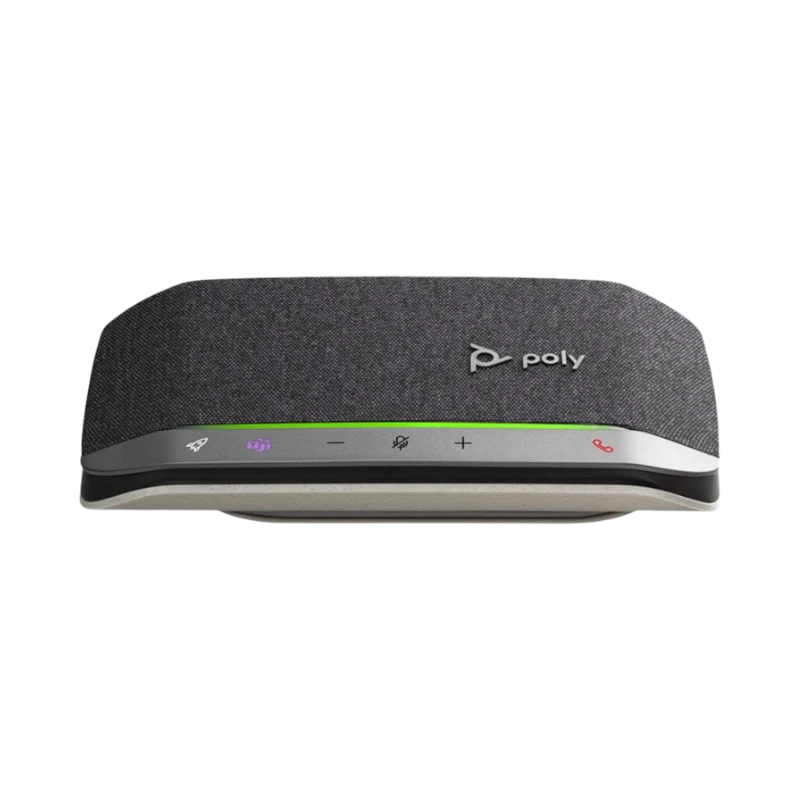 Poly Sync 20+ USB-A & Bluetooth Speakerphone (Silver, Microsoft Teams) — Being Shipped