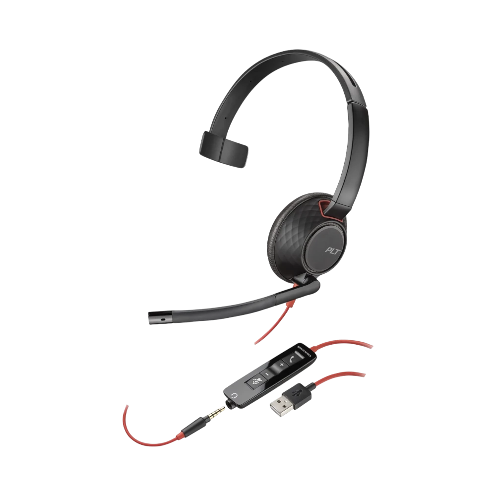 Poly BlackWire 5210 USB-A Headset (TAA Compliant) — Being Shipped